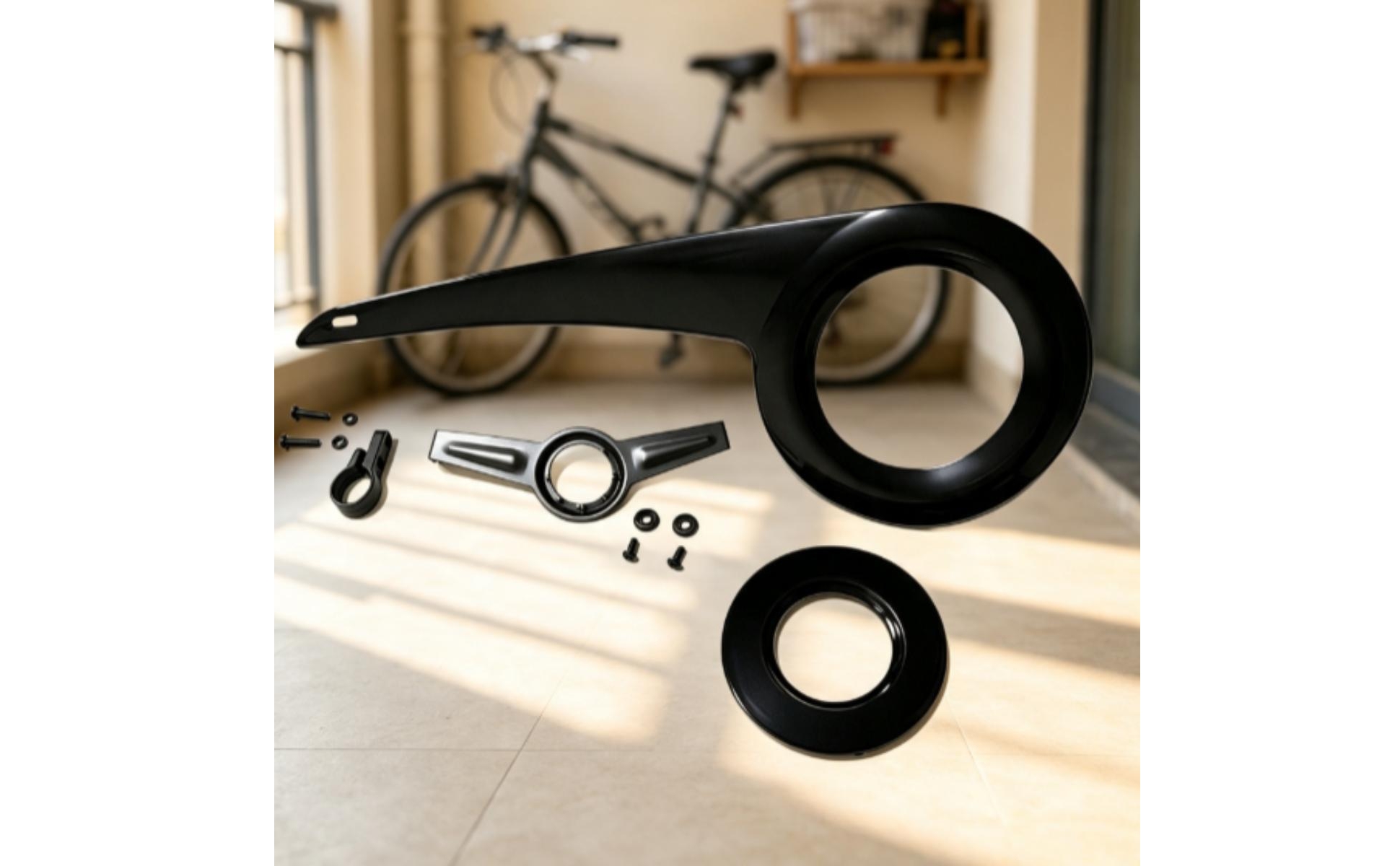 Cycle Chain Guard Kit Streamlined Bike Chain Guard Long-Lasting