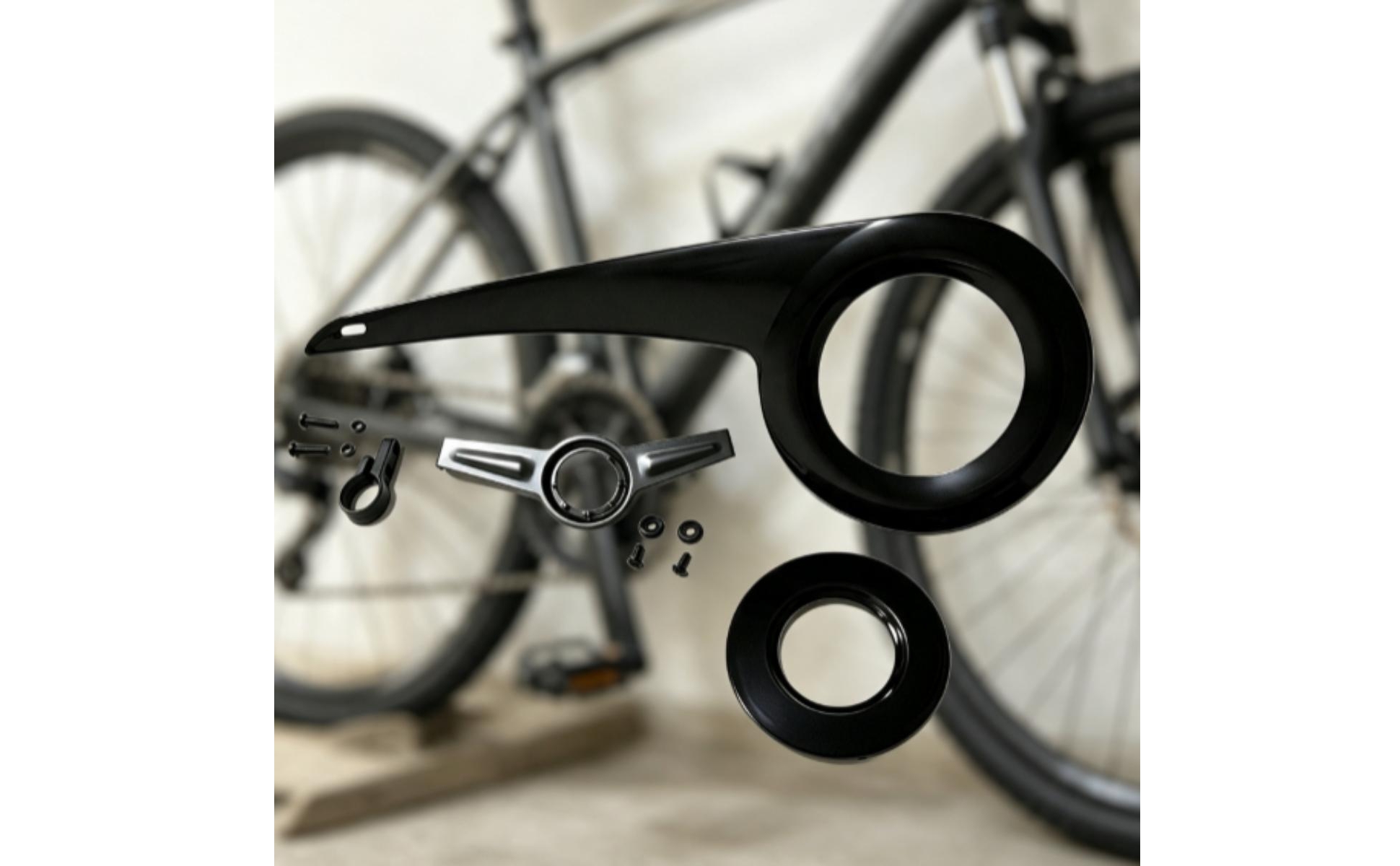 Cycle Chain Guard Kit Streamlined Bike Chain Guard Long-Lasting