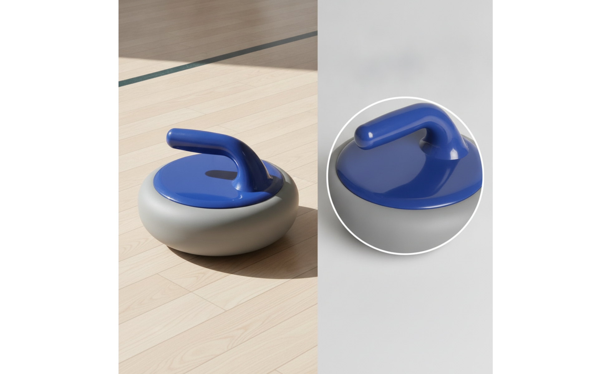 Dry-Land Curling Stone Training Floor Curling Stone Indoor for Schools, Athletes