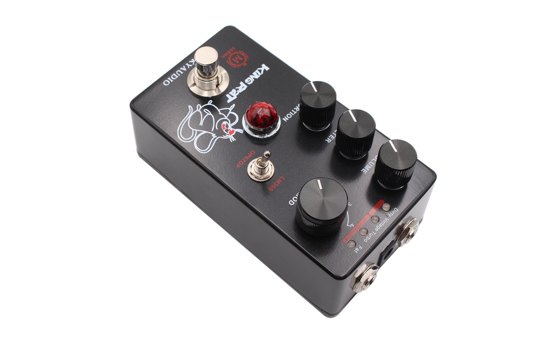 Guitar Fuzz Pedal High Gain Distortion Pedal Vintage for Pedalboard, Guitarists