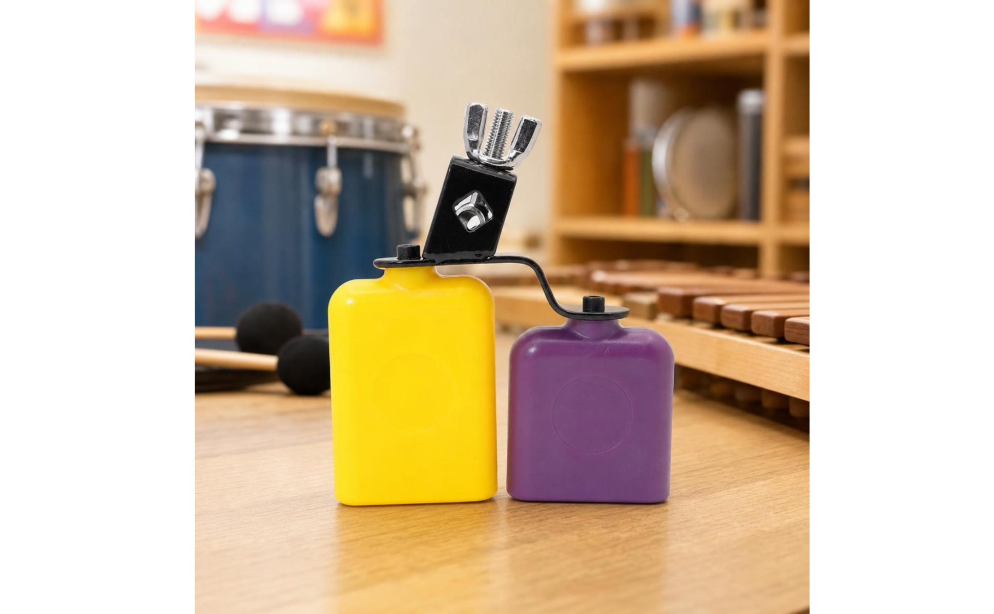 Jam Block with Mounting Clamp Mountable Dual Tone Block Easy to Install