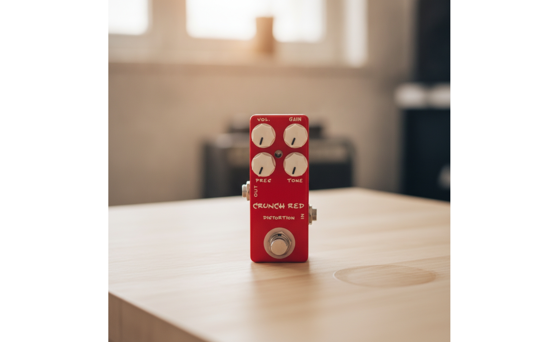 Distortion Pedal Mini Guitar Effects Pedal Compact for Pedalboard, Guitarists
