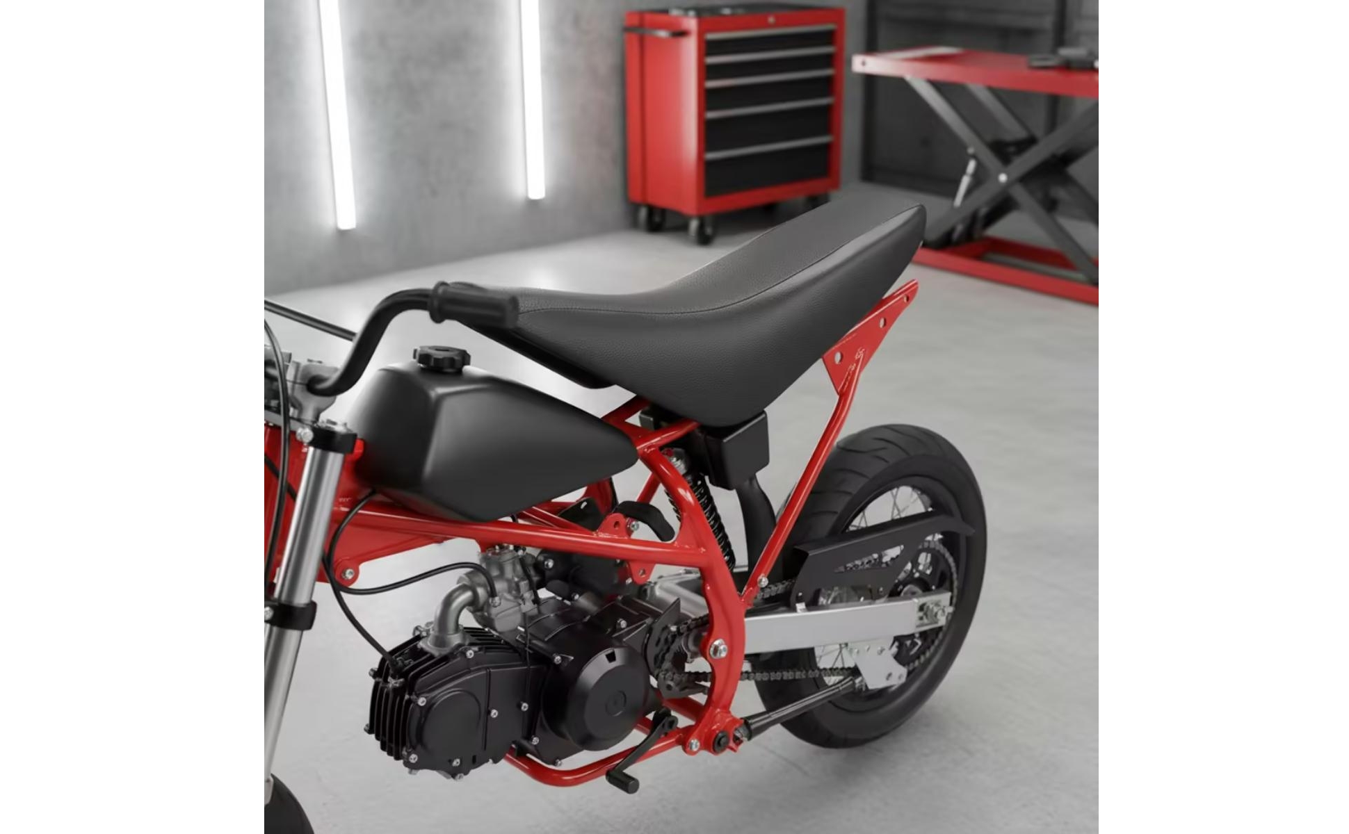 Dirt-Bike-Sitzbank rutschfest Motorradsitz mit Kunststoffschale wasserdicht