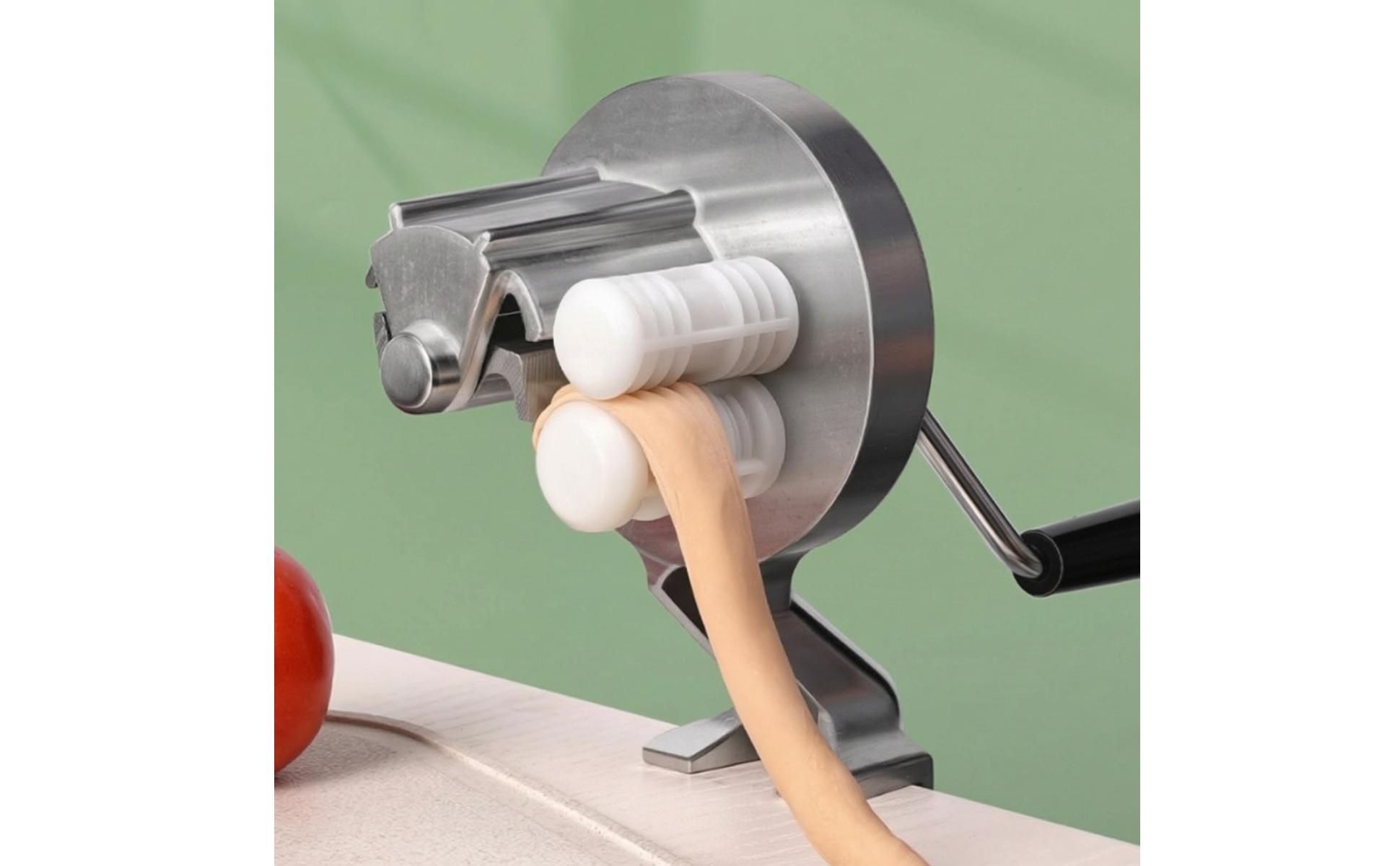 Hand-Crank Pasta Maker Tabletop Manual Pasta Machine Food-Grade for Home Cooks