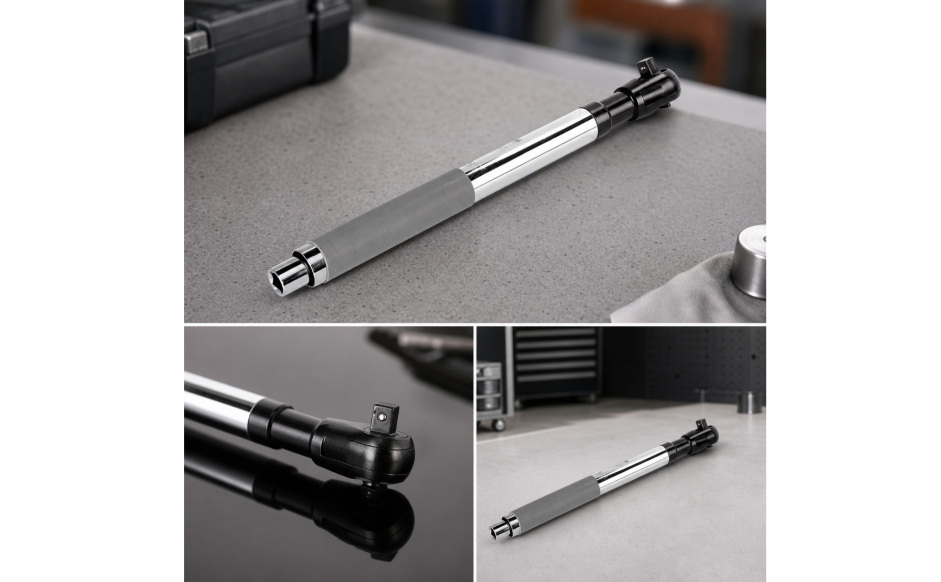 Extension Ratchet Wrench Long Reach Ratchet Wrench with Rubber Grip Non-Slip
