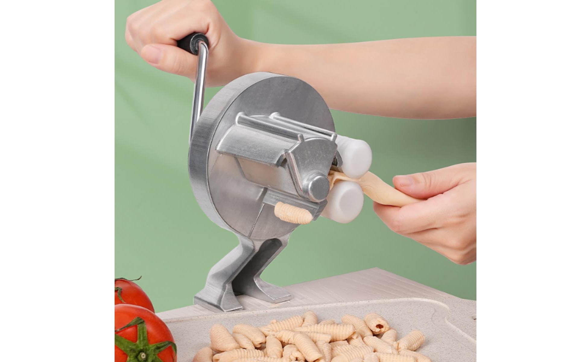 Hand-Crank Pasta Maker Tabletop Manual Pasta Machine Food-Grade for Home Cooks