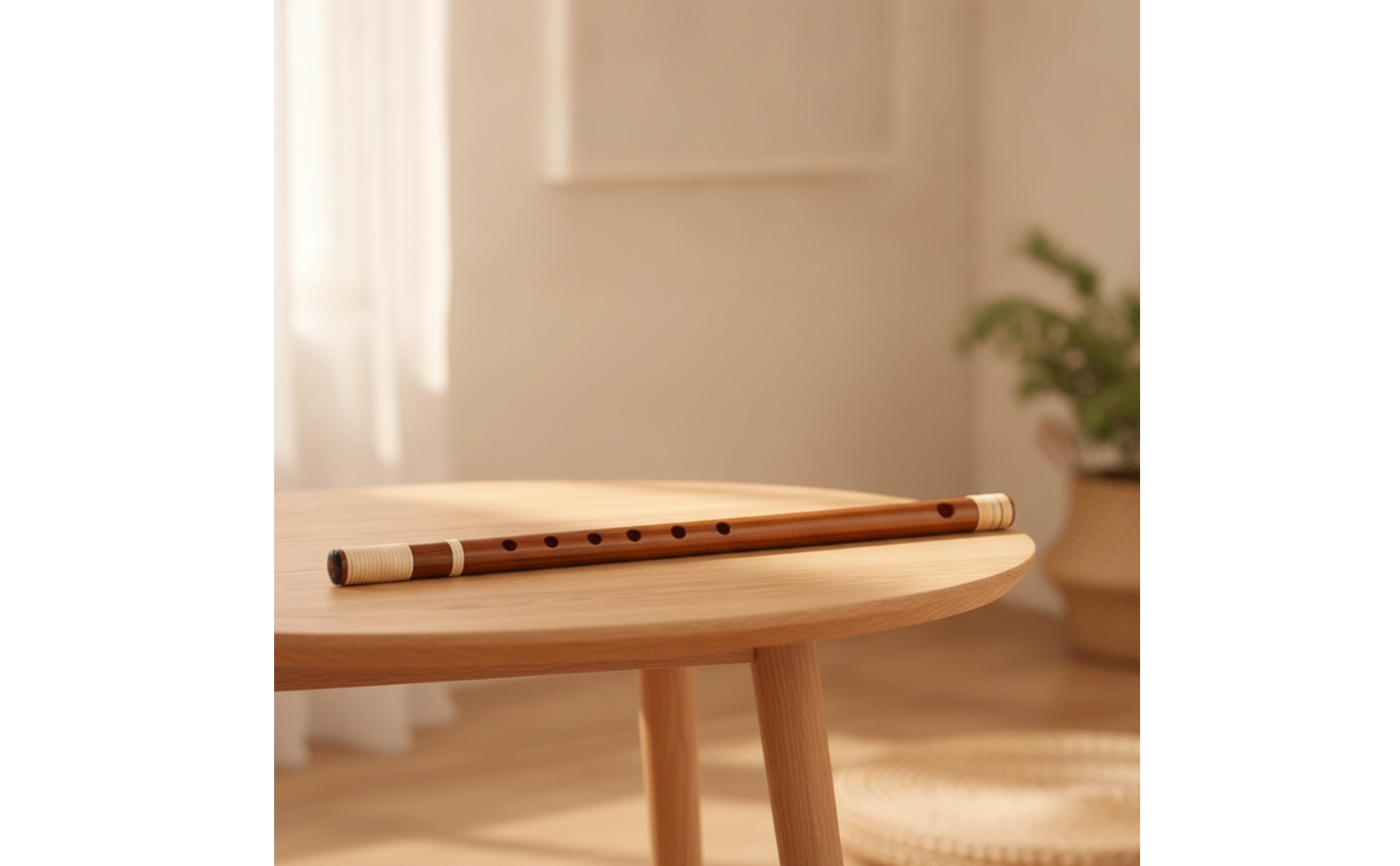 Japanese Shinobue Flute Traditional Shinobue Flute Polished for Music Practice