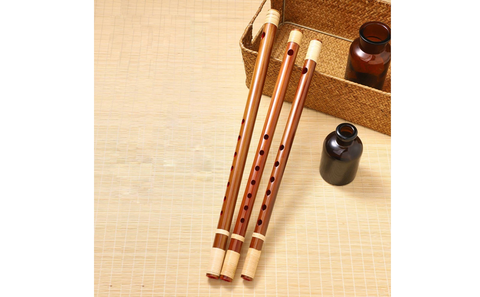 Japanese Shinobue Flute Traditional Shinobue Flute Polished for Music Practice