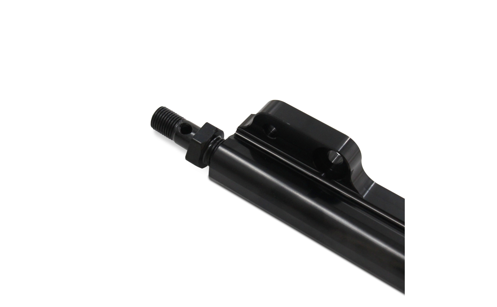 Aluminum Fuel Rail High Flow Fuel Rail with Hardware Black for Car Enthusiasts