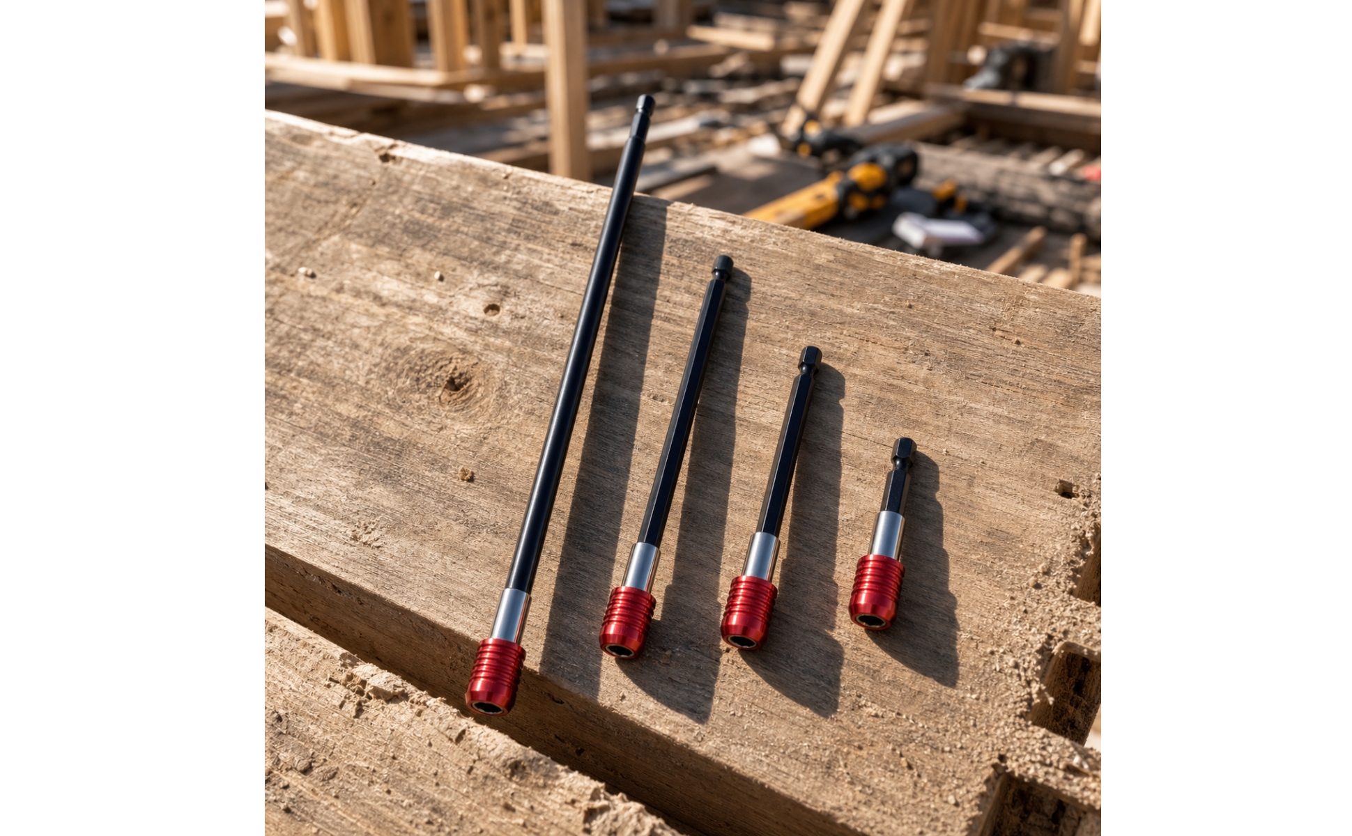 4 Stück Bitverlängerungssatz Extra Lang Bitverlängerung Magnetisch für Werkstatt
