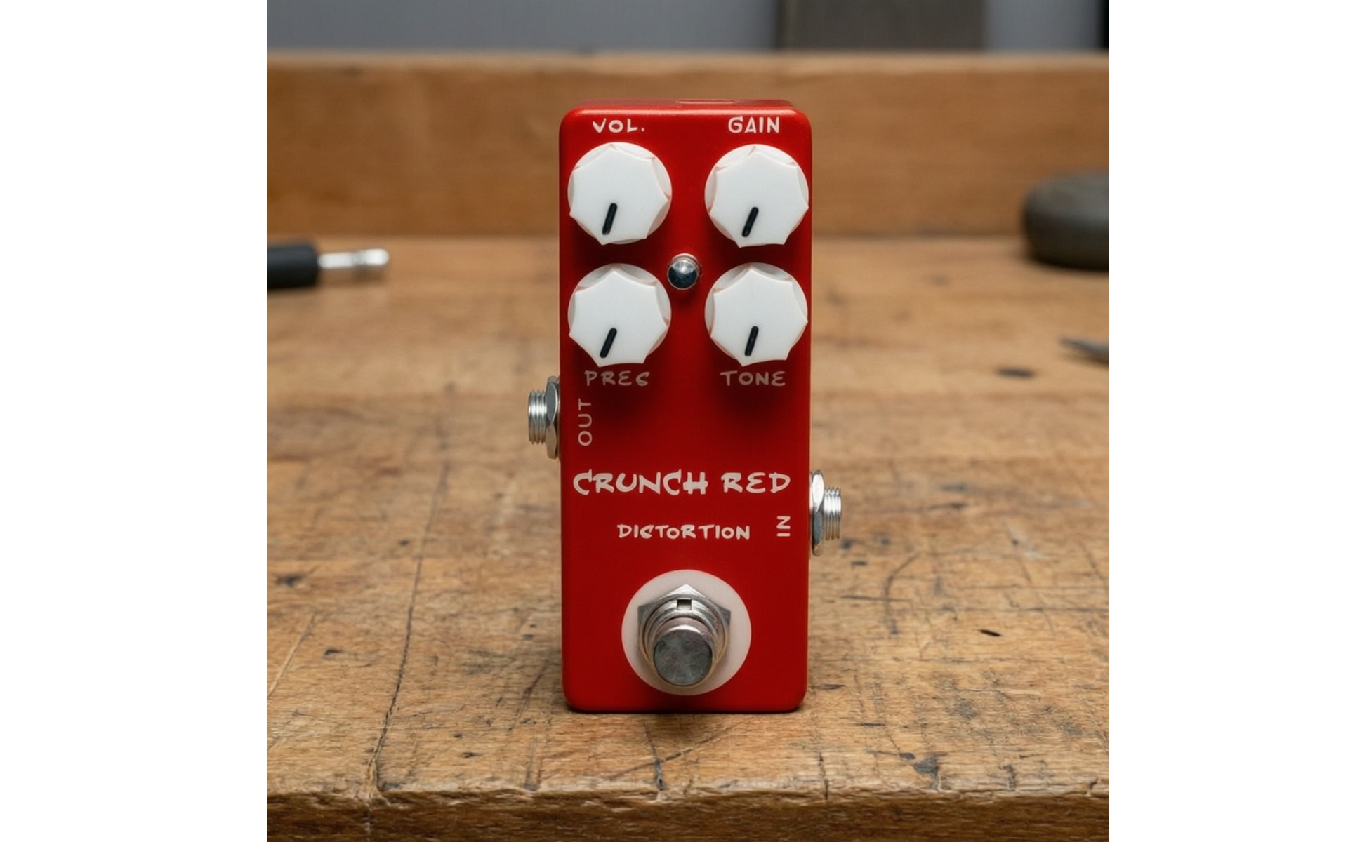 Distortion Pedal Mini Guitar Effects Pedal Compact for Pedalboard, Guitarists