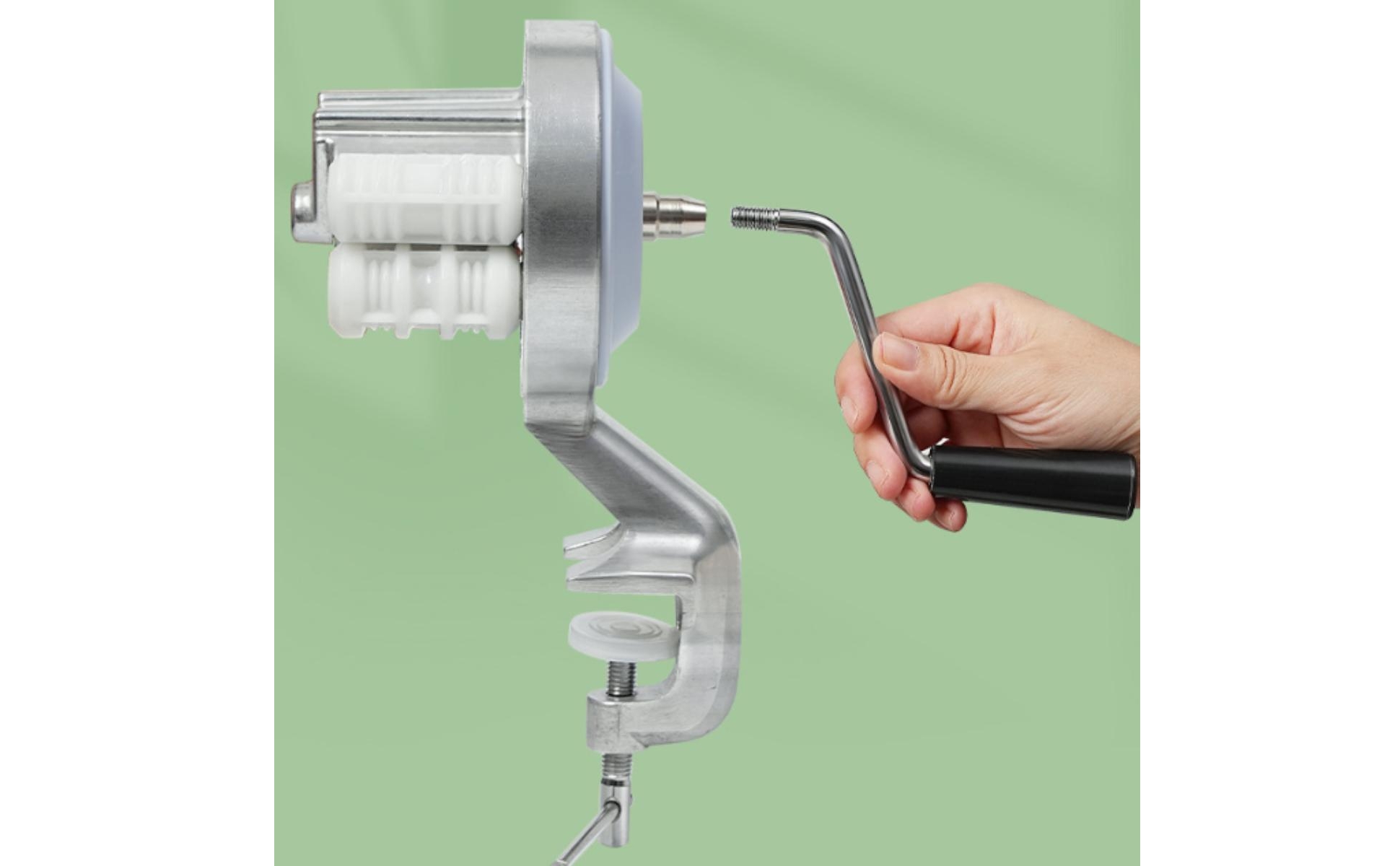 Hand-Crank Pasta Maker Tabletop Manual Pasta Machine Food-Grade for Home Cooks