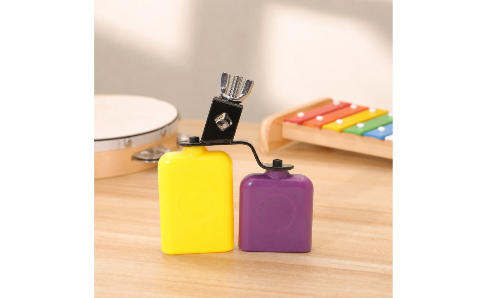 Jam Block with Mounting Clamp Mountable Dual Tone Block Easy to Install