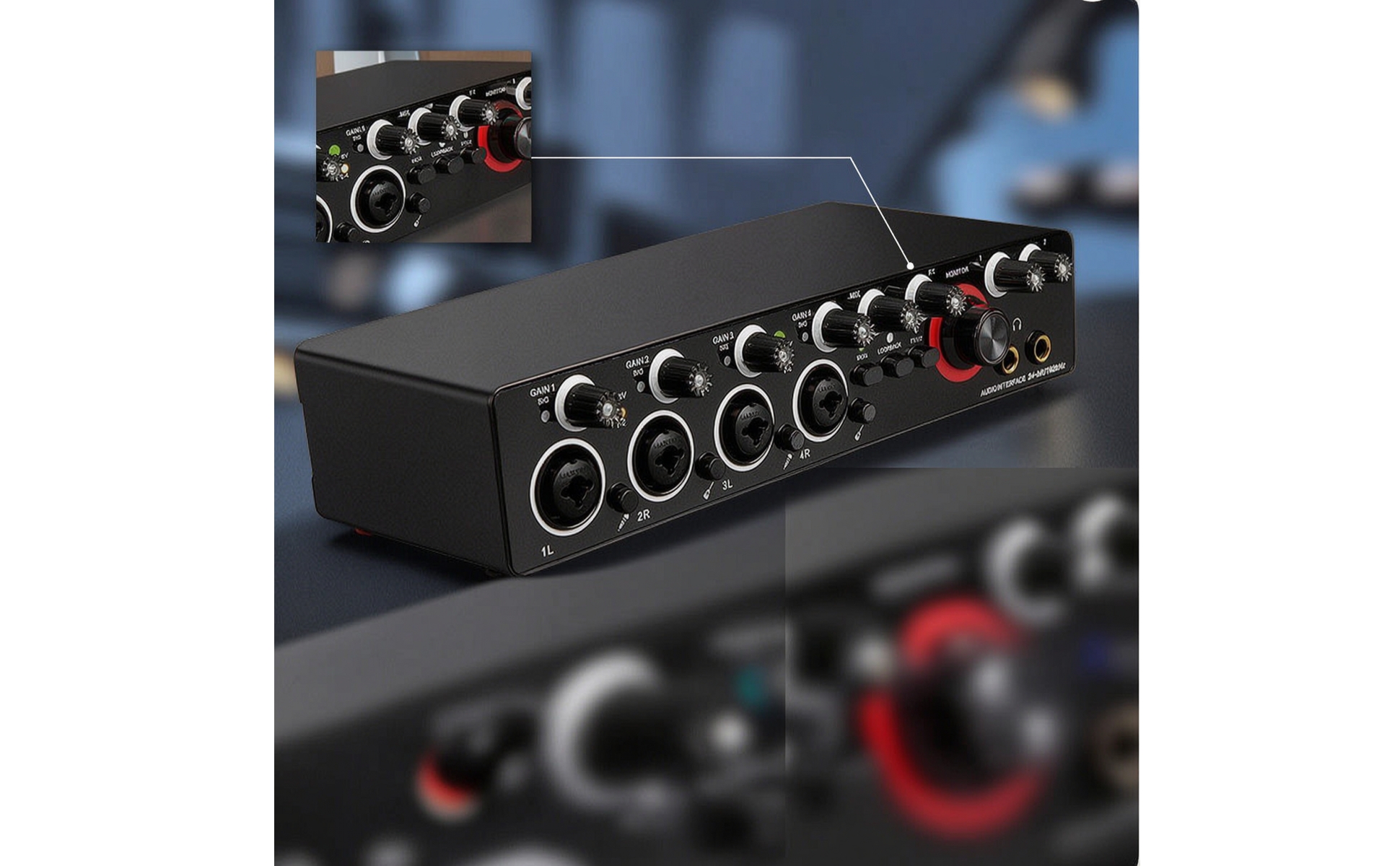 USB Audio Interface Driverdriverless 4-Channel Audio Interface Zero Latency