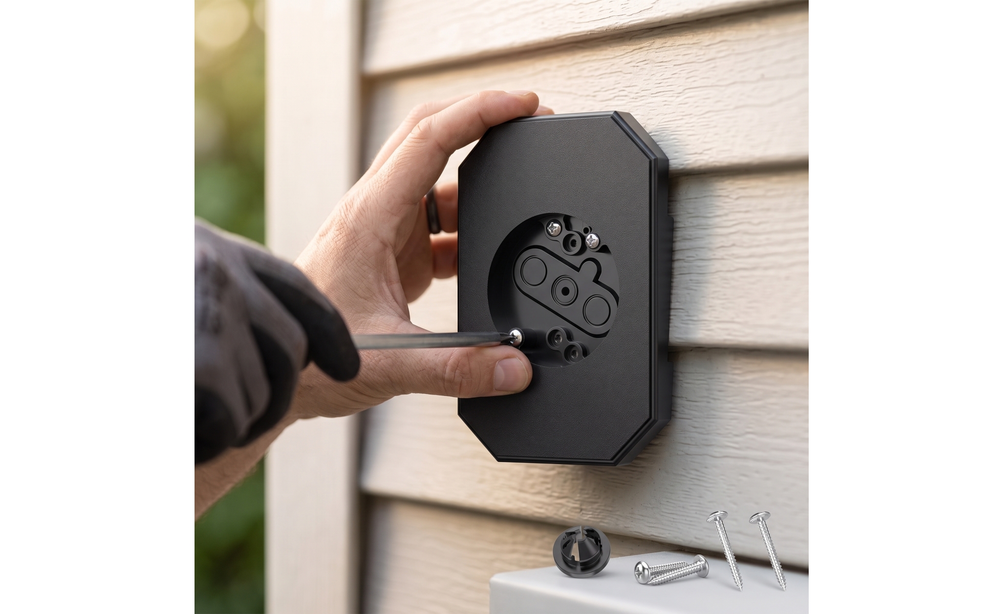 Light Mounting Block with Electrical Box Integrated Outdoor Light Mounting Block