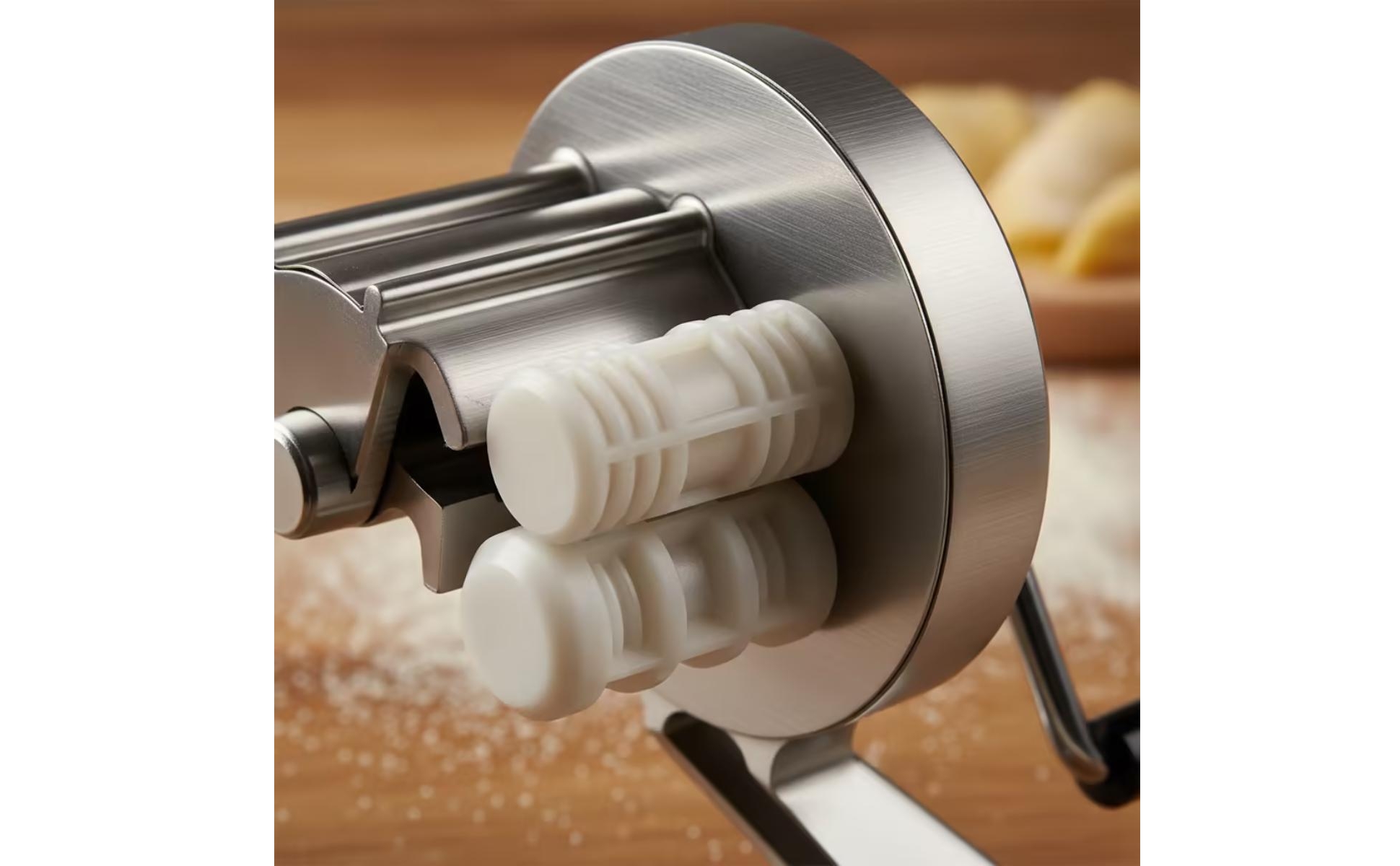 Hand-Crank Pasta Maker Tabletop Manual Pasta Machine Food-Grade for Home Cooks