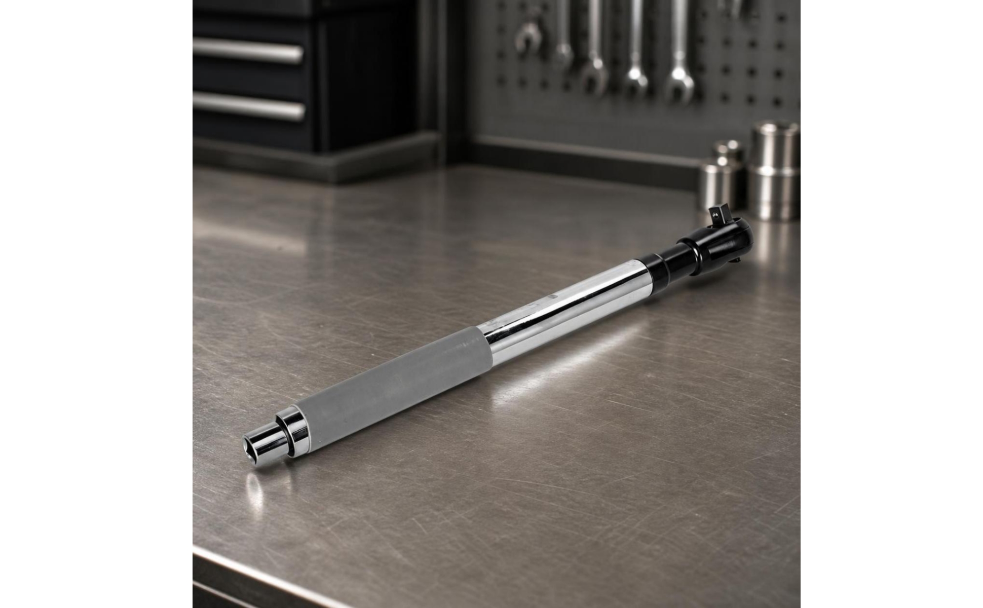 Extension Ratchet Wrench Long Reach Ratchet Wrench with Rubber Grip Non-Slip