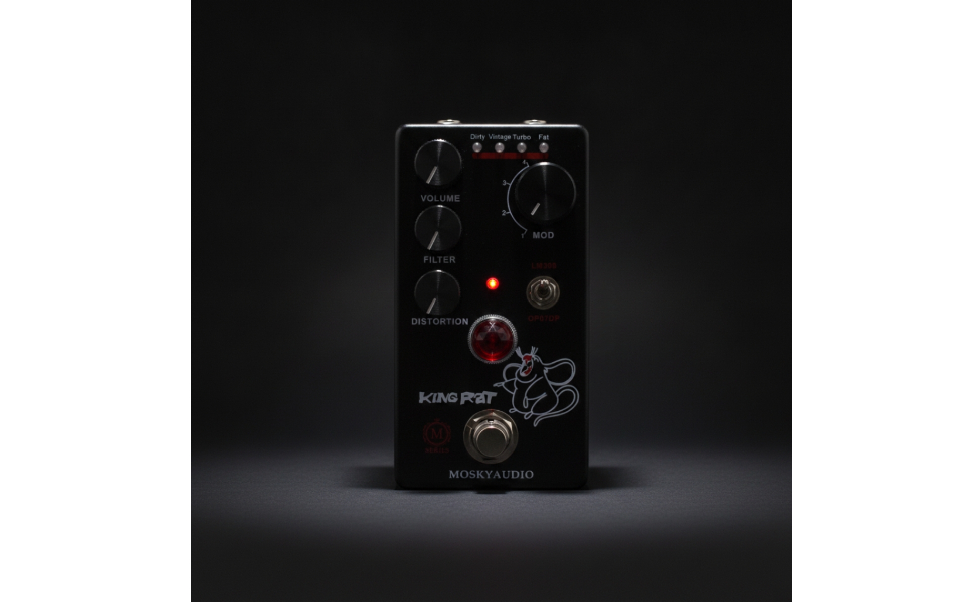 Guitar Fuzz Pedal High Gain Distortion Pedal Vintage for Pedalboard, Guitarists