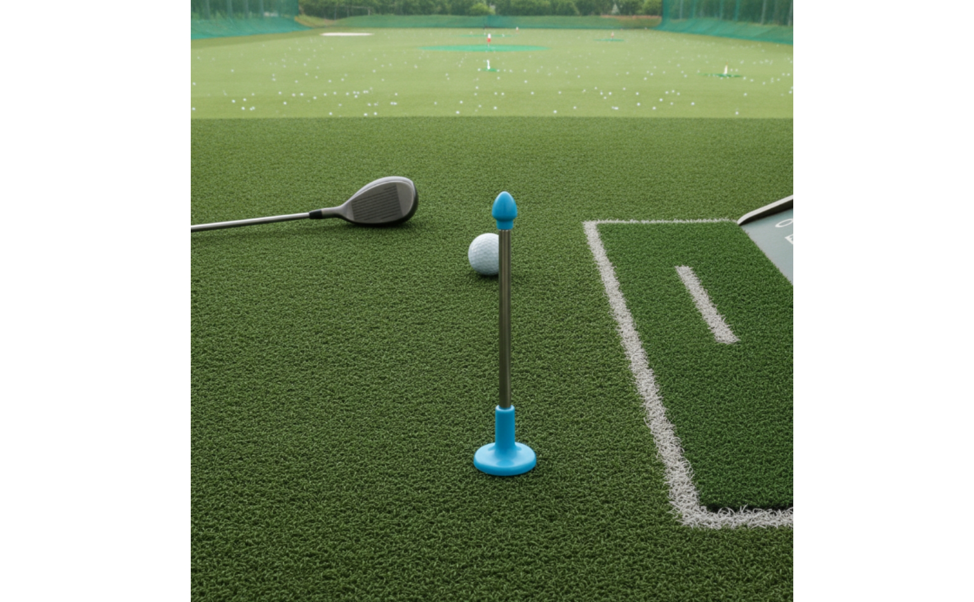 Golf-Schwungrichtungsanzeiger Teleskopierbar Ausrichtungsstab mit Teleskopstange