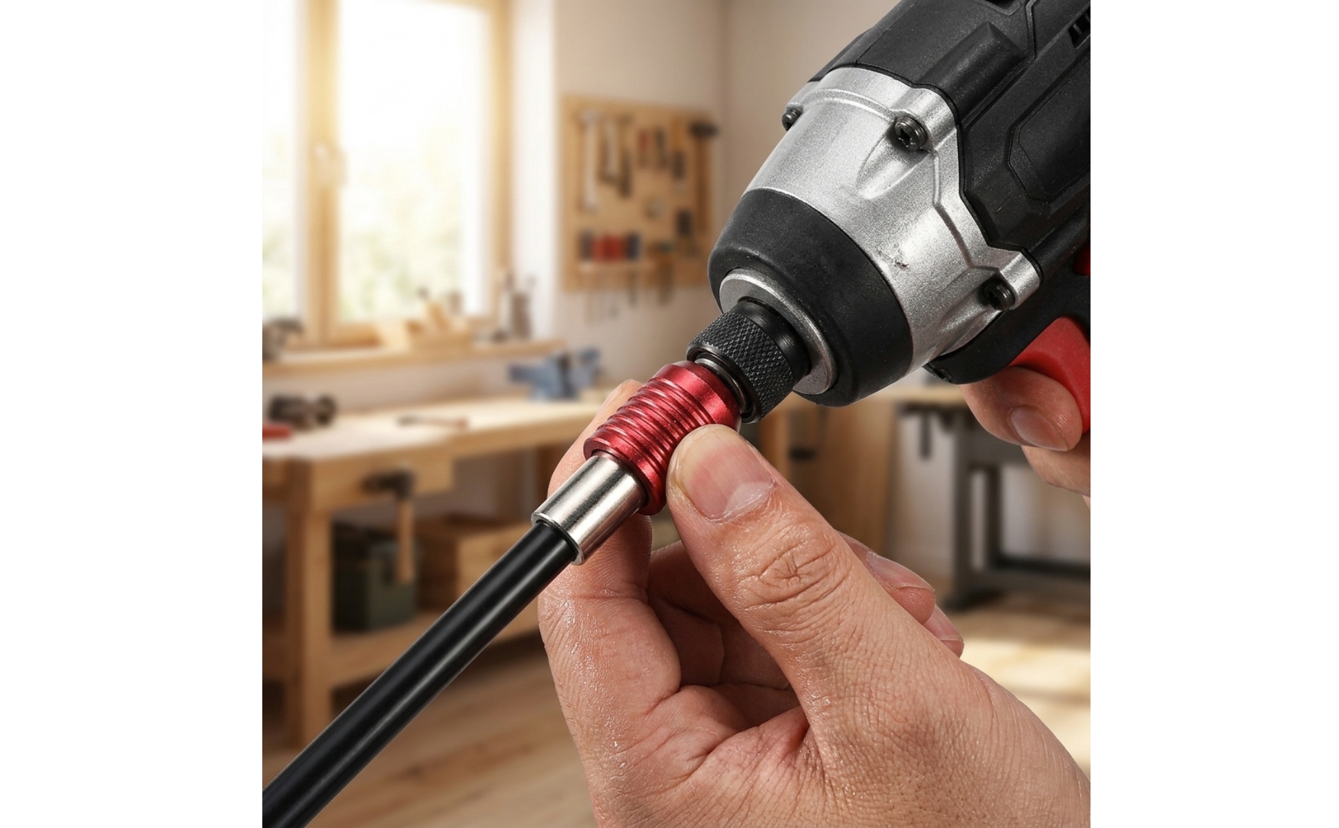 4 Stück Bitverlängerungssatz Extra Lang Bitverlängerung Magnetisch für Werkstatt