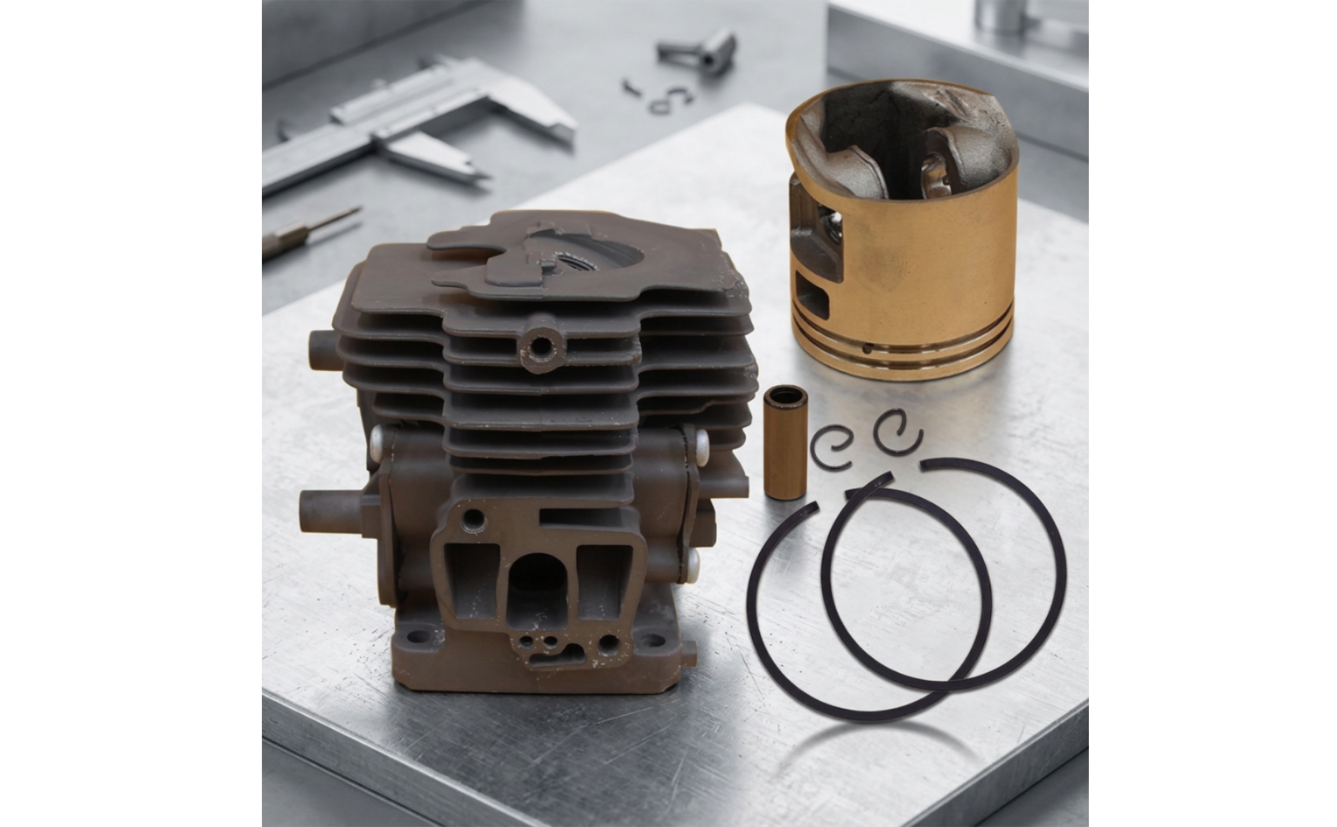 Cylinder Kit with Piston Replacement Cylinder Assembly with Piston Band Metal