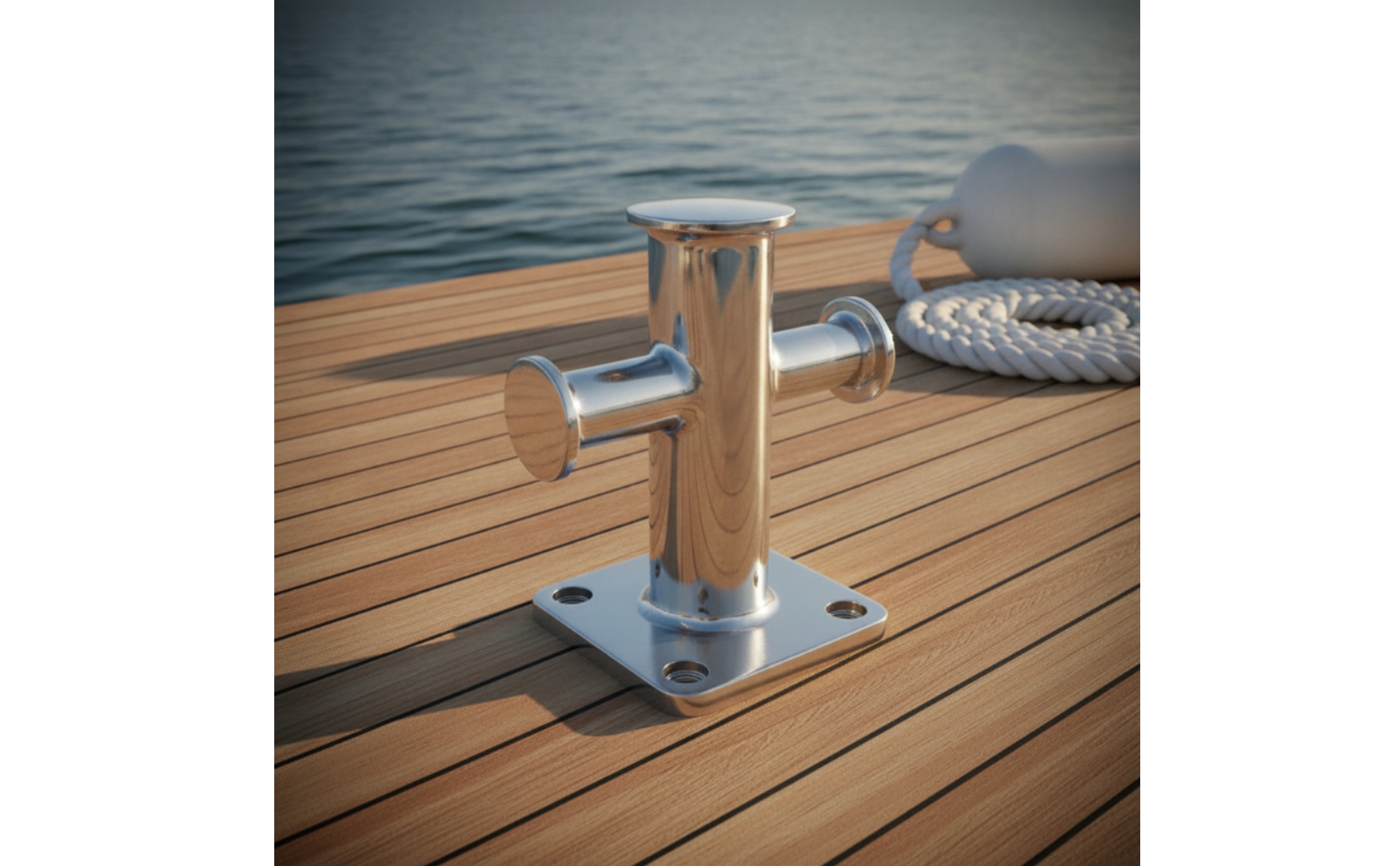Boat Bollard with Cross Head Stainless Steel Cross Bollard Mirror Polished