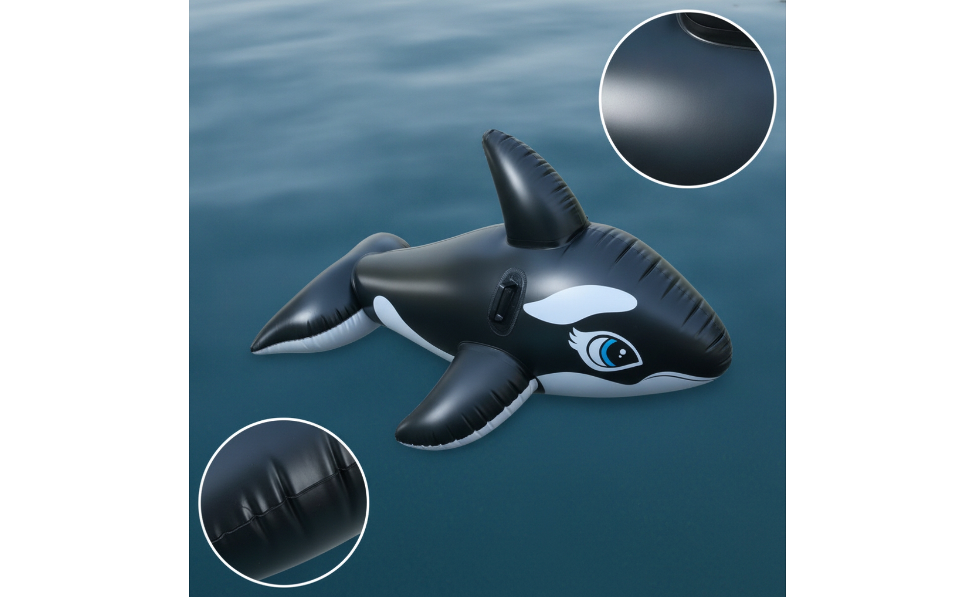 Killer Whale Sit-on Ride-on Inflate Predator Marine Creature Ride-on Giant