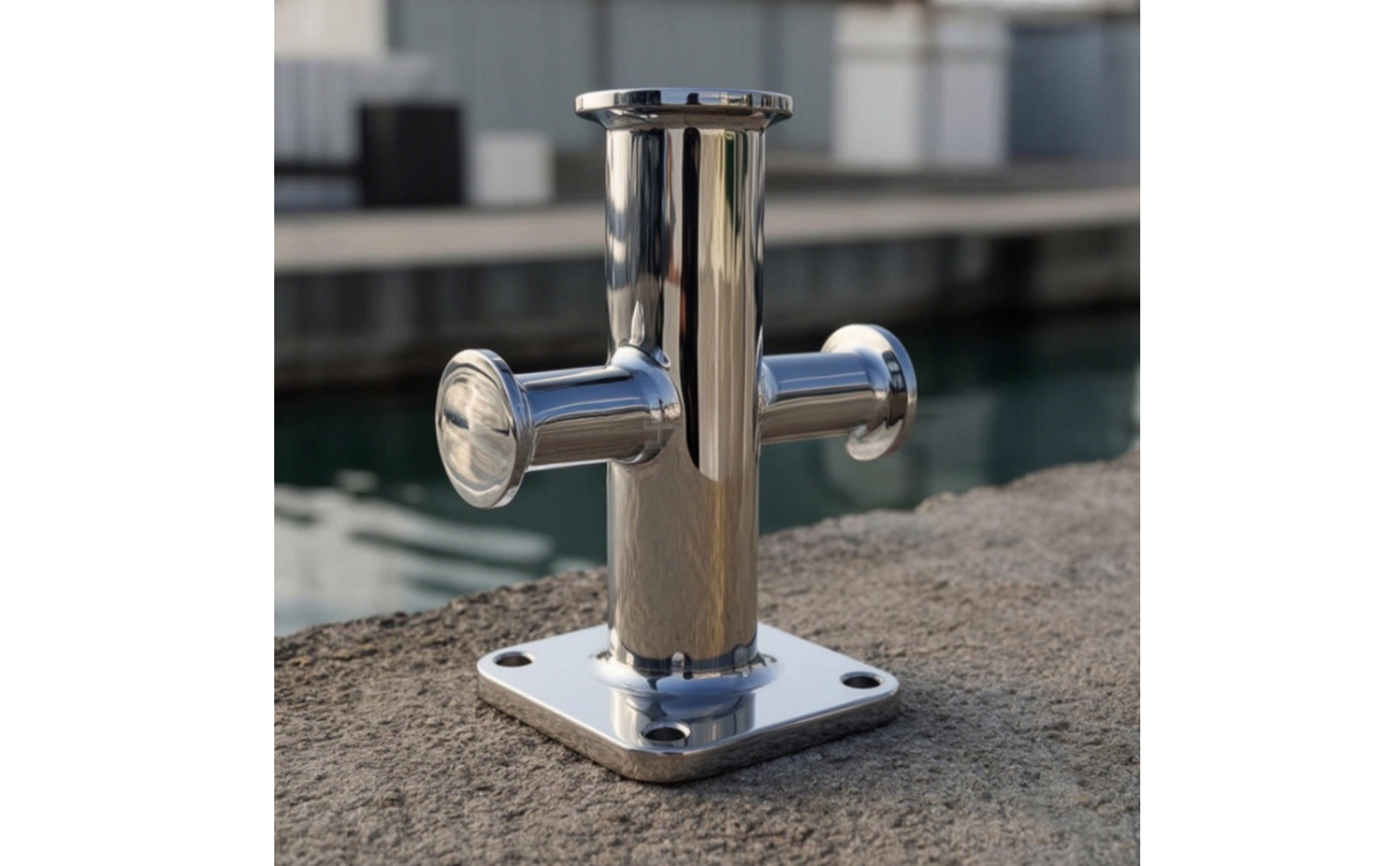 Boat Bollard with Cross Head Stainless Steel Cross Bollard Mirror Polished