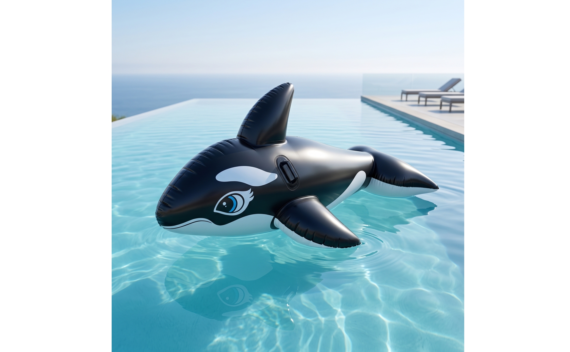 Killer Whale Sit-on Ride-on Inflate Predator Marine Creature Ride-on Giant