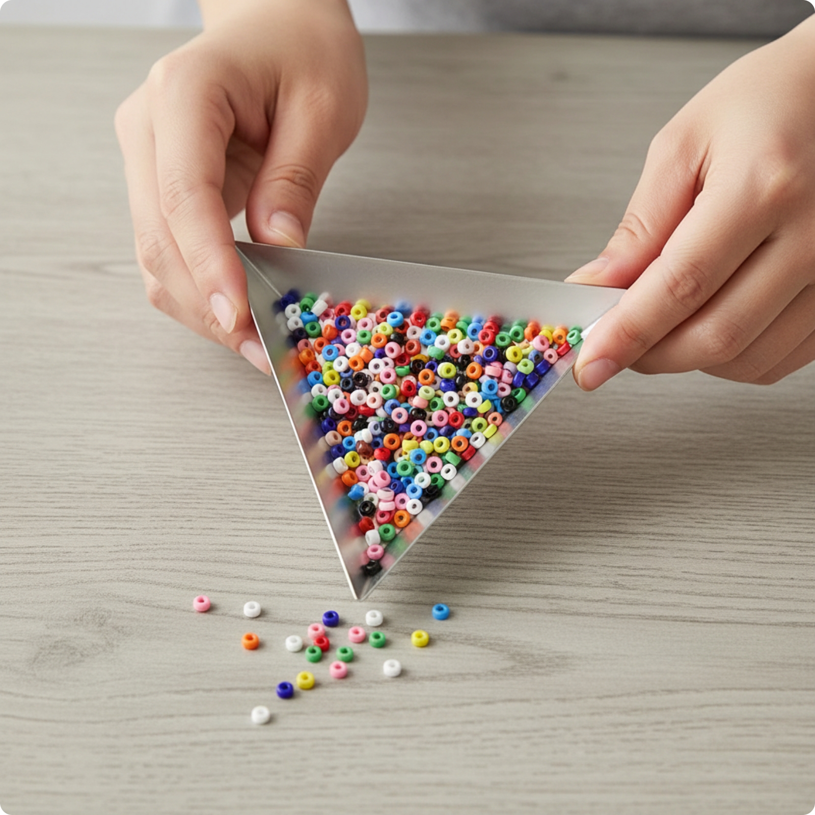 10 Pieces Triangular Tray Shallow Bead Tray Small for Nail Design