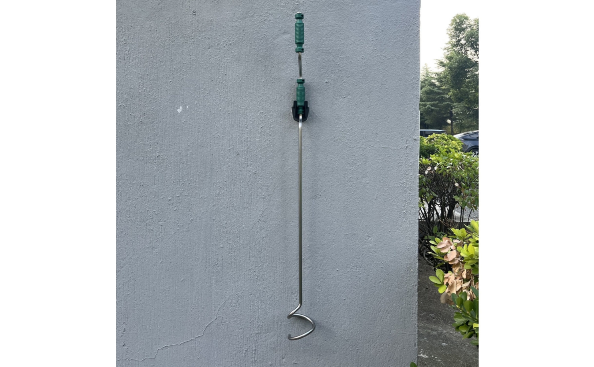 Kompoststab mit Spiralmischkopf rostfrei Kompostmischer aus Edelstahl für Garten