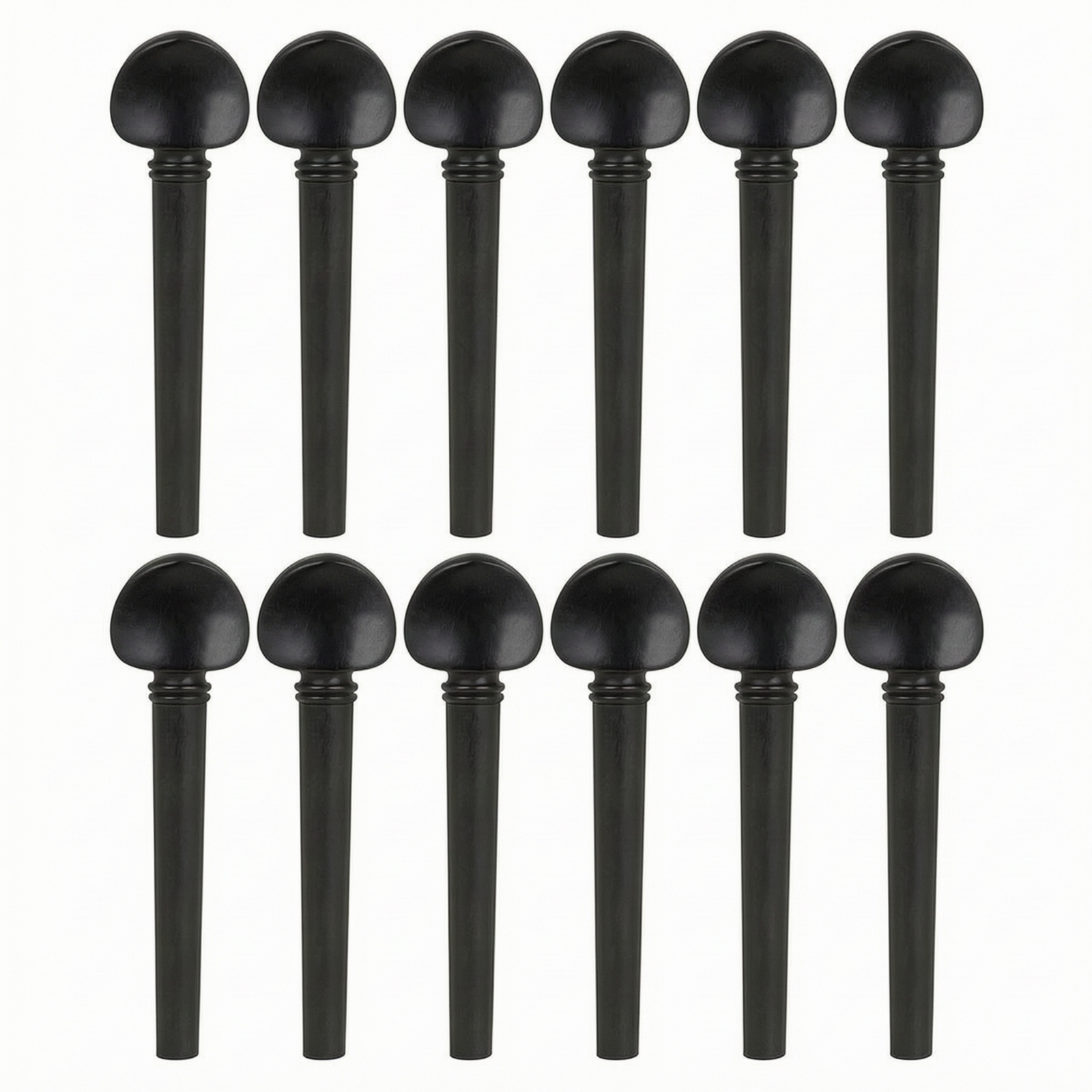 12 Pieces Oud Pegs with Circular Inlay Inlay Smooth Oud Tuning Pegs Wooden