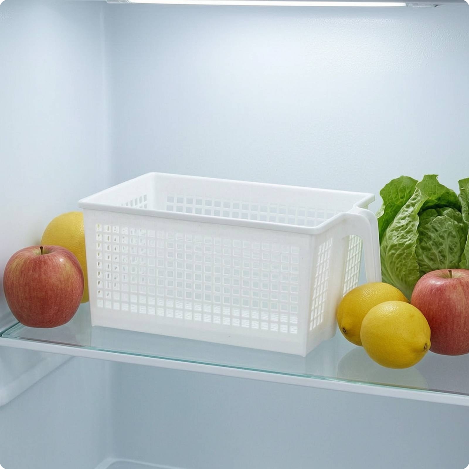 Kitchen Storage Basket Multipurpose Storage Bin with Handles Lightweight