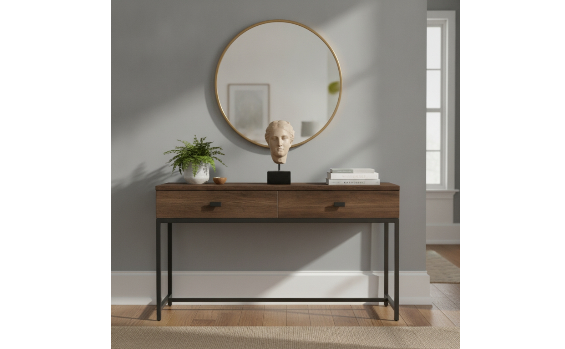 Classical Bust with Base Resin Portrait Sculpture Decorative for Shelf, Office