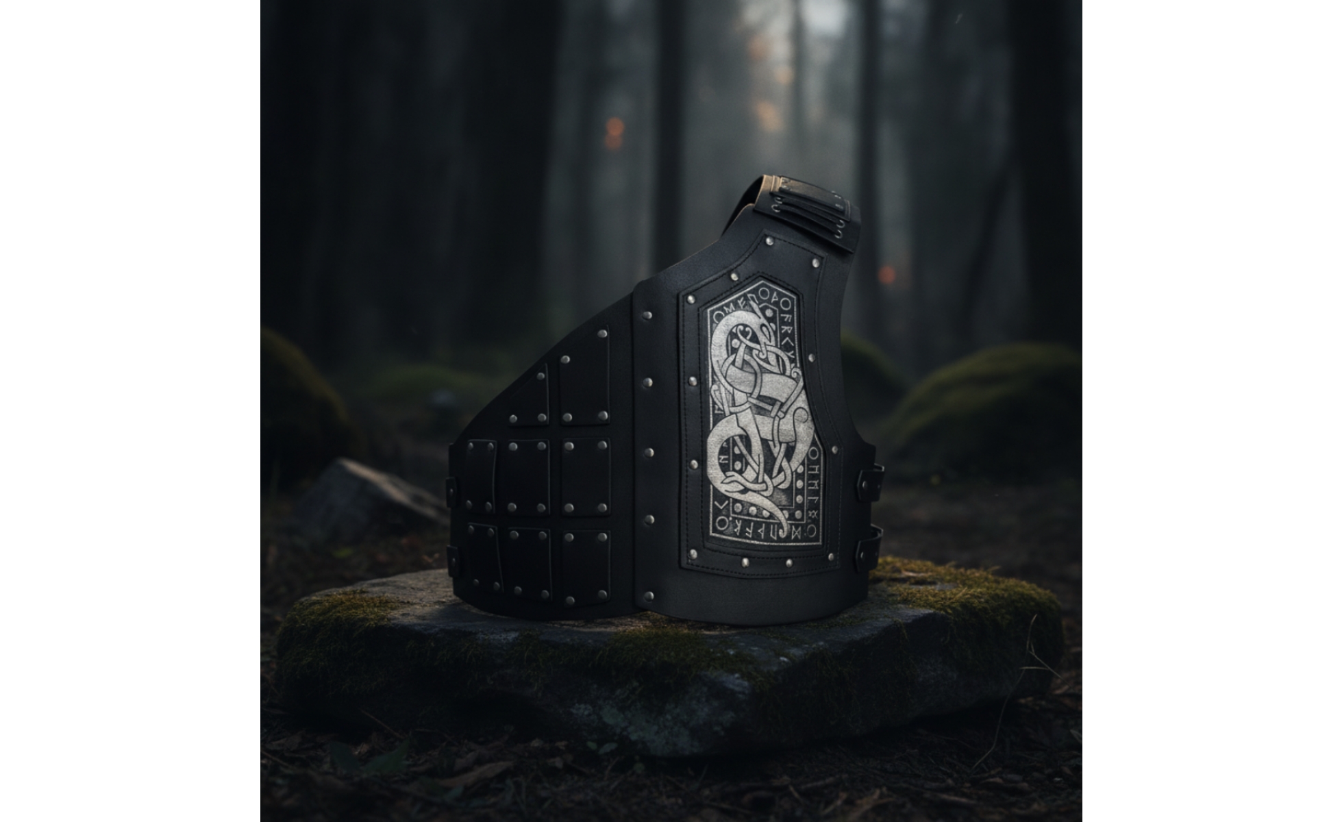 Half Chest Protection Viking-Inspired Medieval Cuirass Embossed for Cosplay