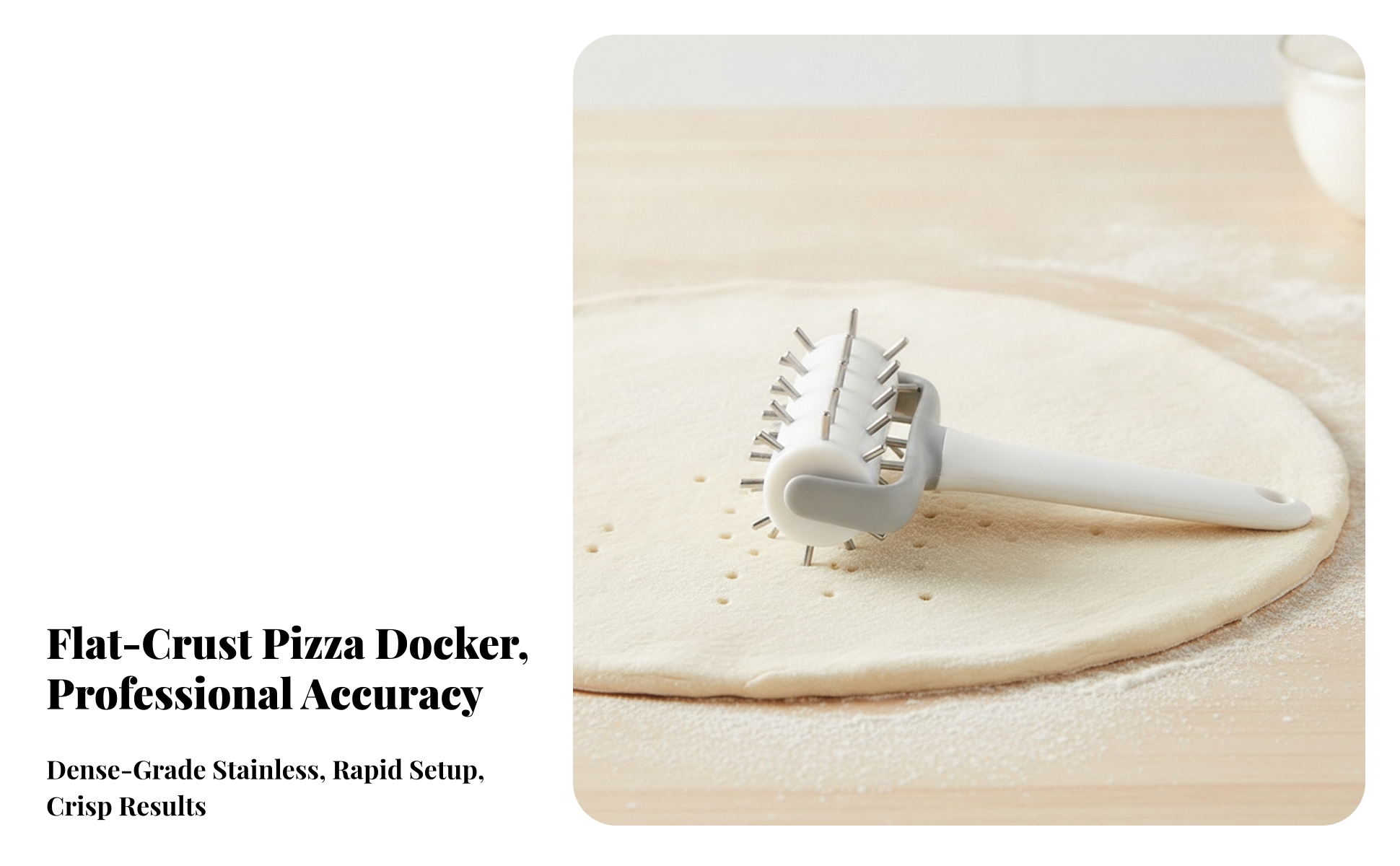 Pizzateig-Stipproller einfach zu reinigen Pizzateig-Docker lebensmittelecht