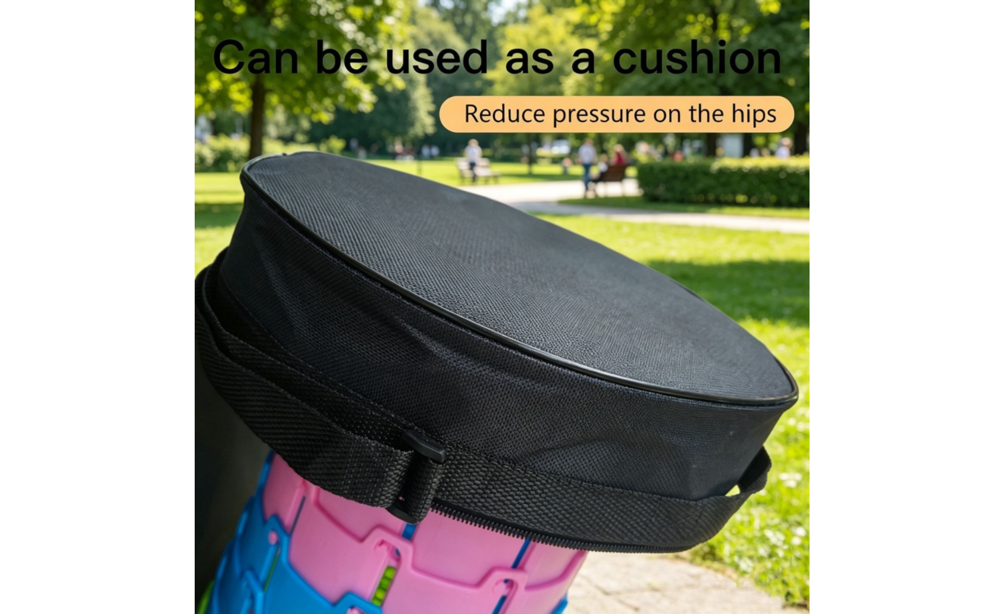 Round Storage Bag Portable Round Bag with Shoulder Strap Compact for Travelers