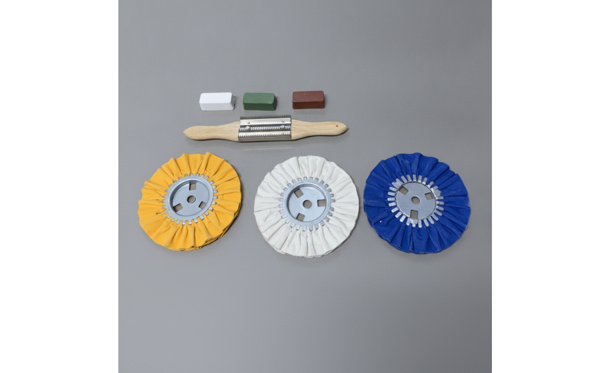 3 Pieces Cloth Polishing Wheel Mirror-Finish Polishing Wheel with Lubricating
