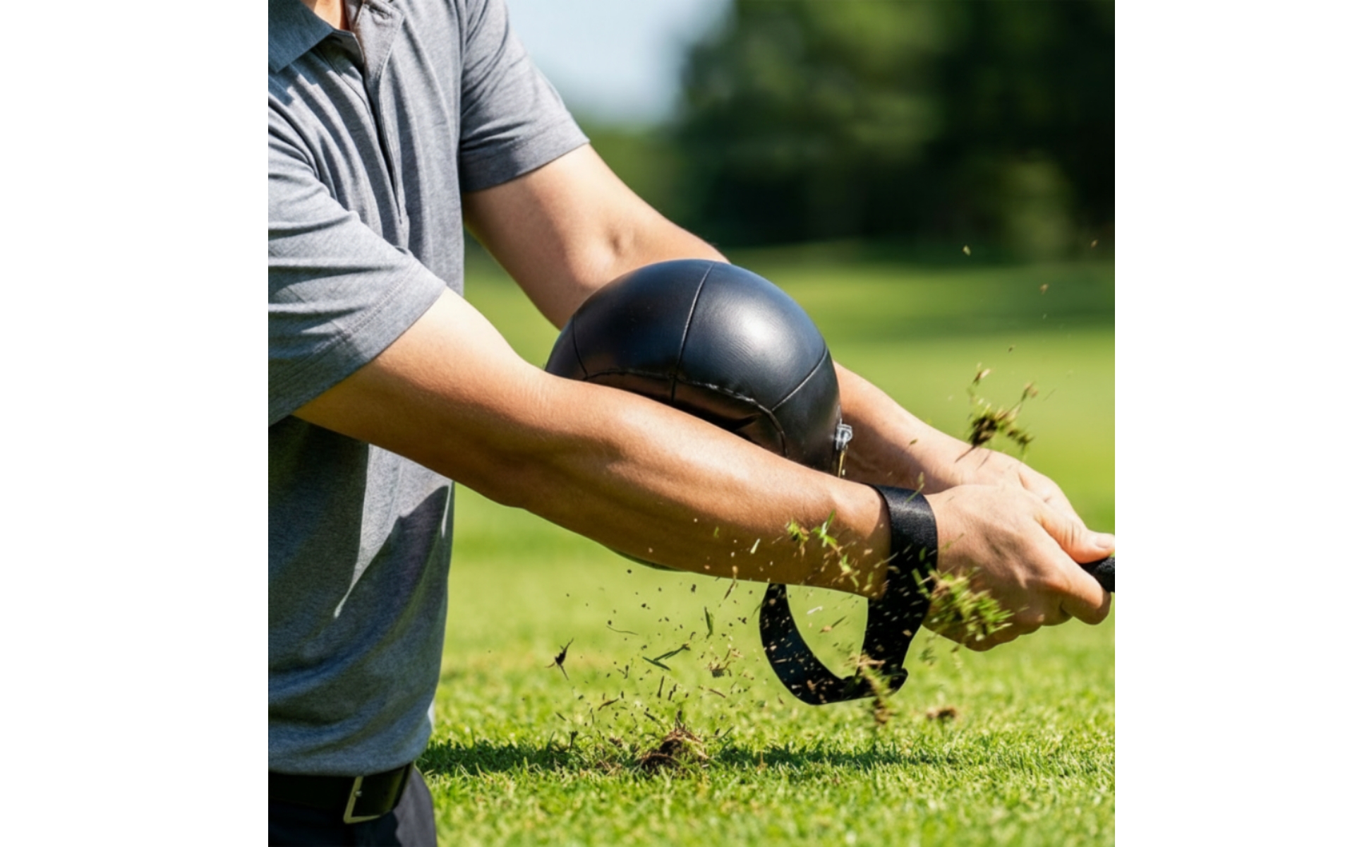 Golf Swing Inflatable Ball Aid Adjustable Golf Swing Aid Portable