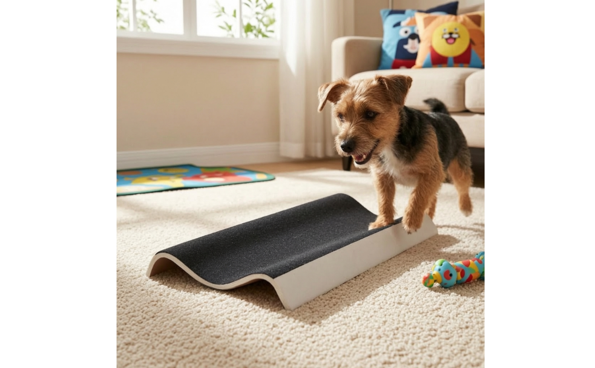 Dog Nail Scratch Board Wooden Dog Nail Filing Board Abrasive for Dogs