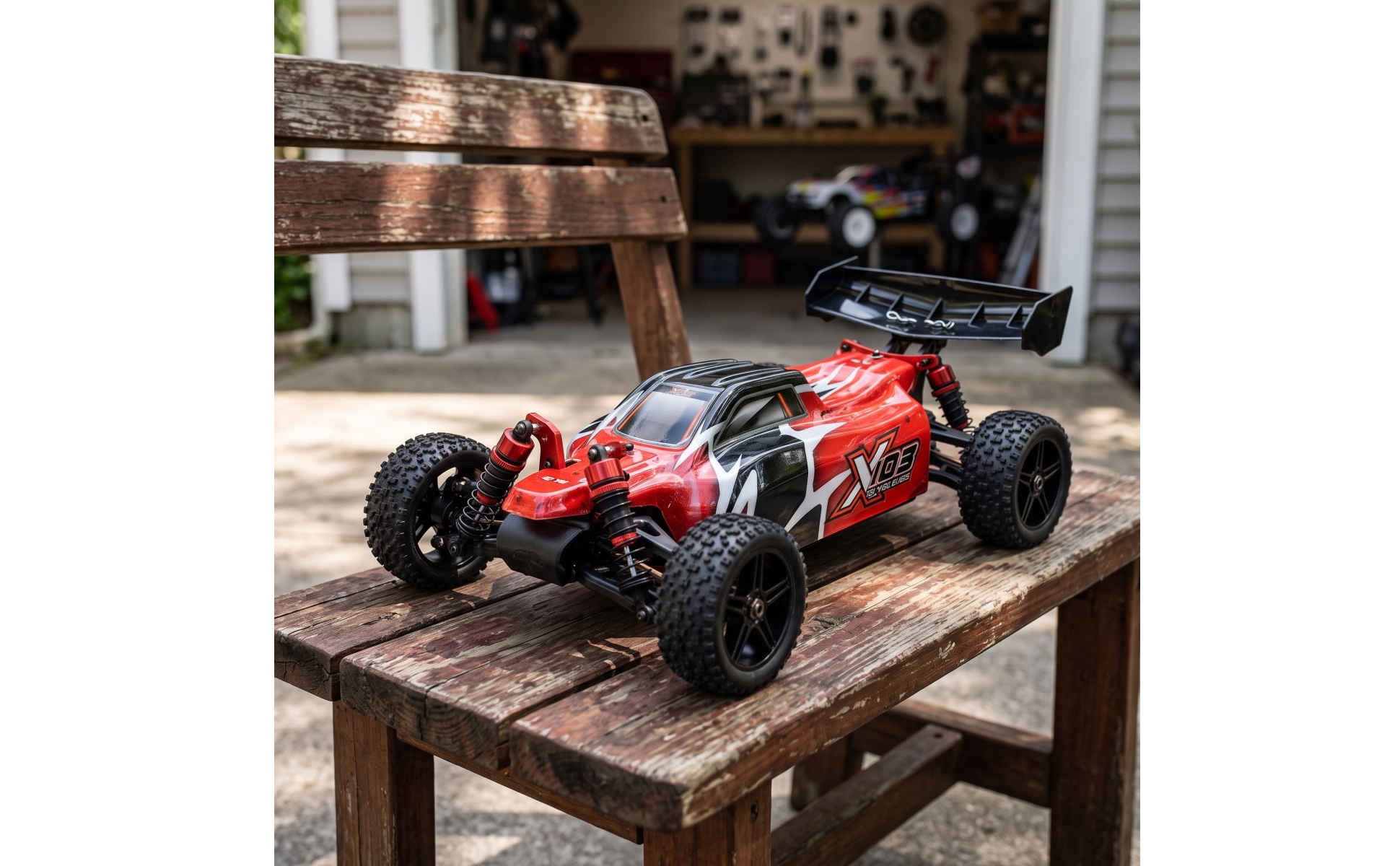RC Car Chassis with Tires 4WD RC Racing Chassis All-Terrain for Hobbyists