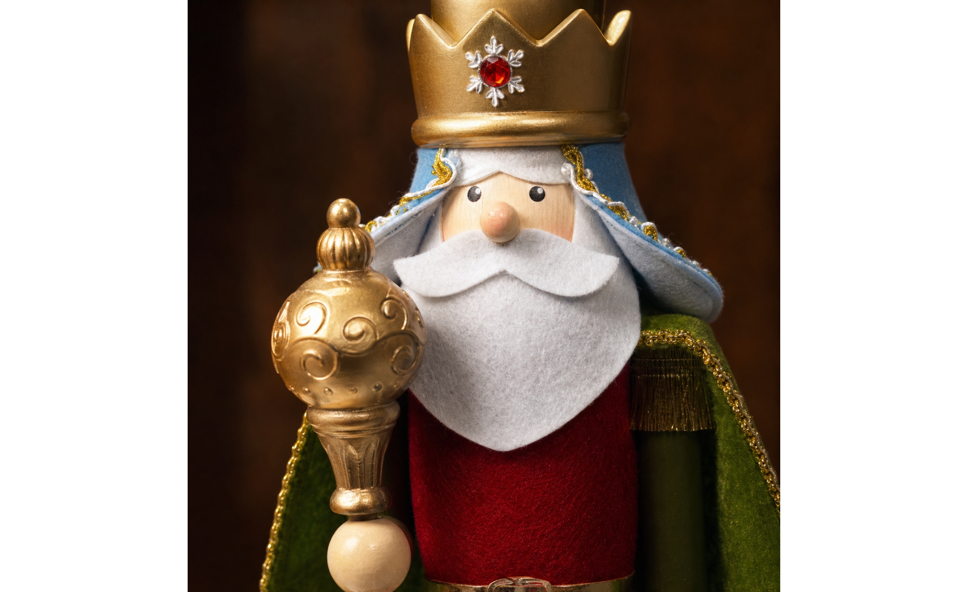 Wise Man Nutcracker Handmade Nutcracker Figurine Traditional for Collectors
