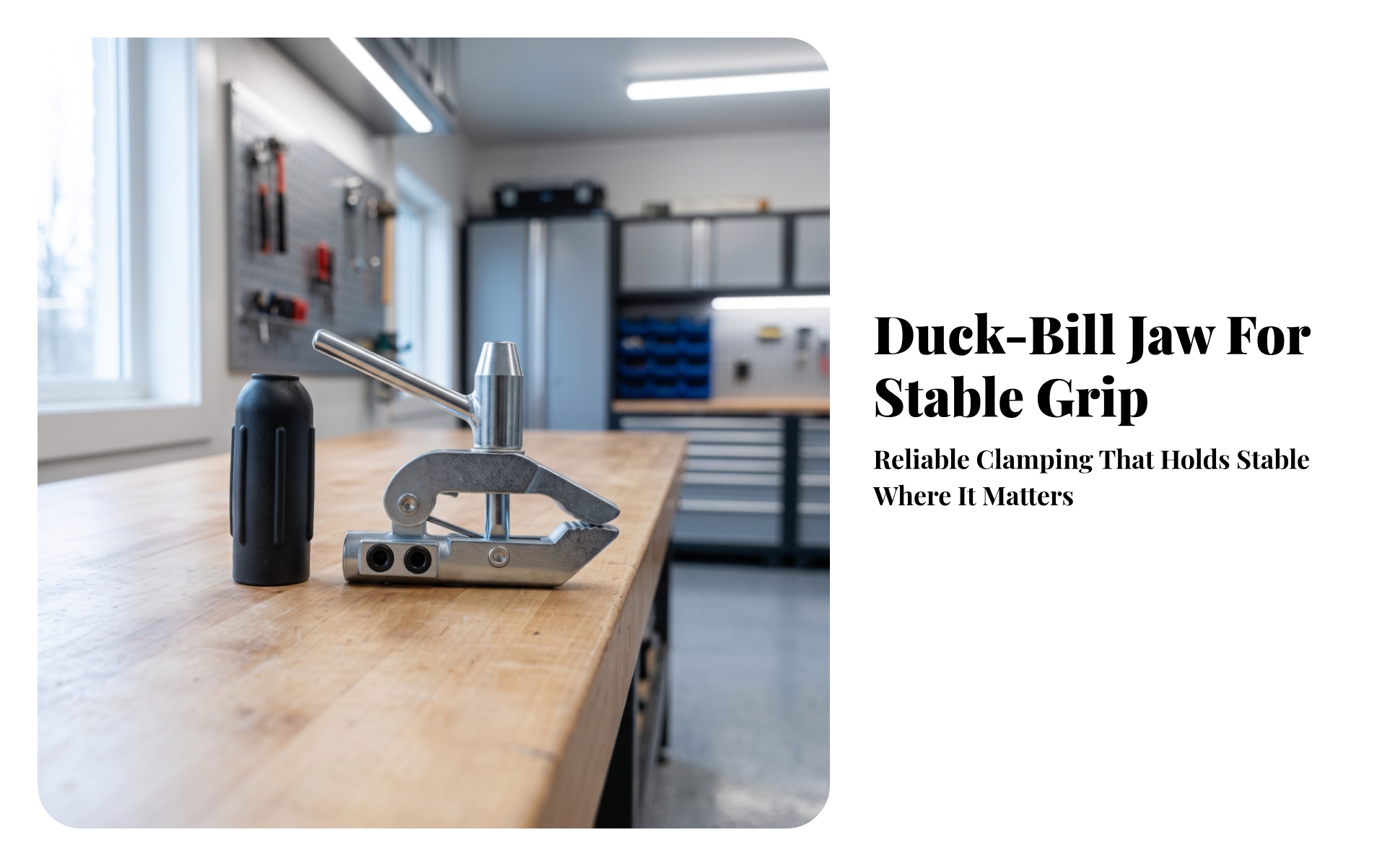 Fabrication Ground Clamp with Rubber Sleeve for Metalworking, Welders