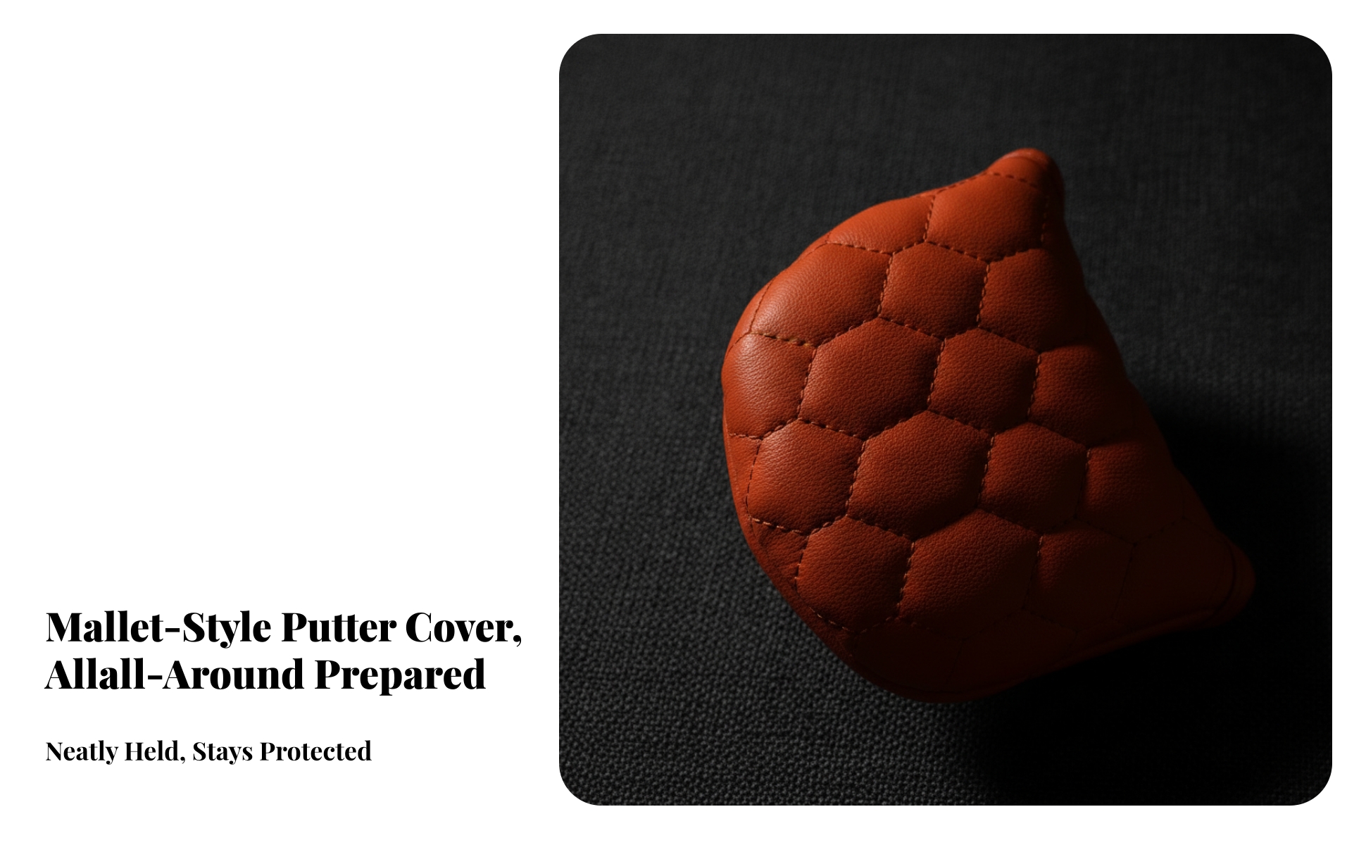 Mallet Putting Club Cover Quilted Mallet Putting Club Headcover Padded