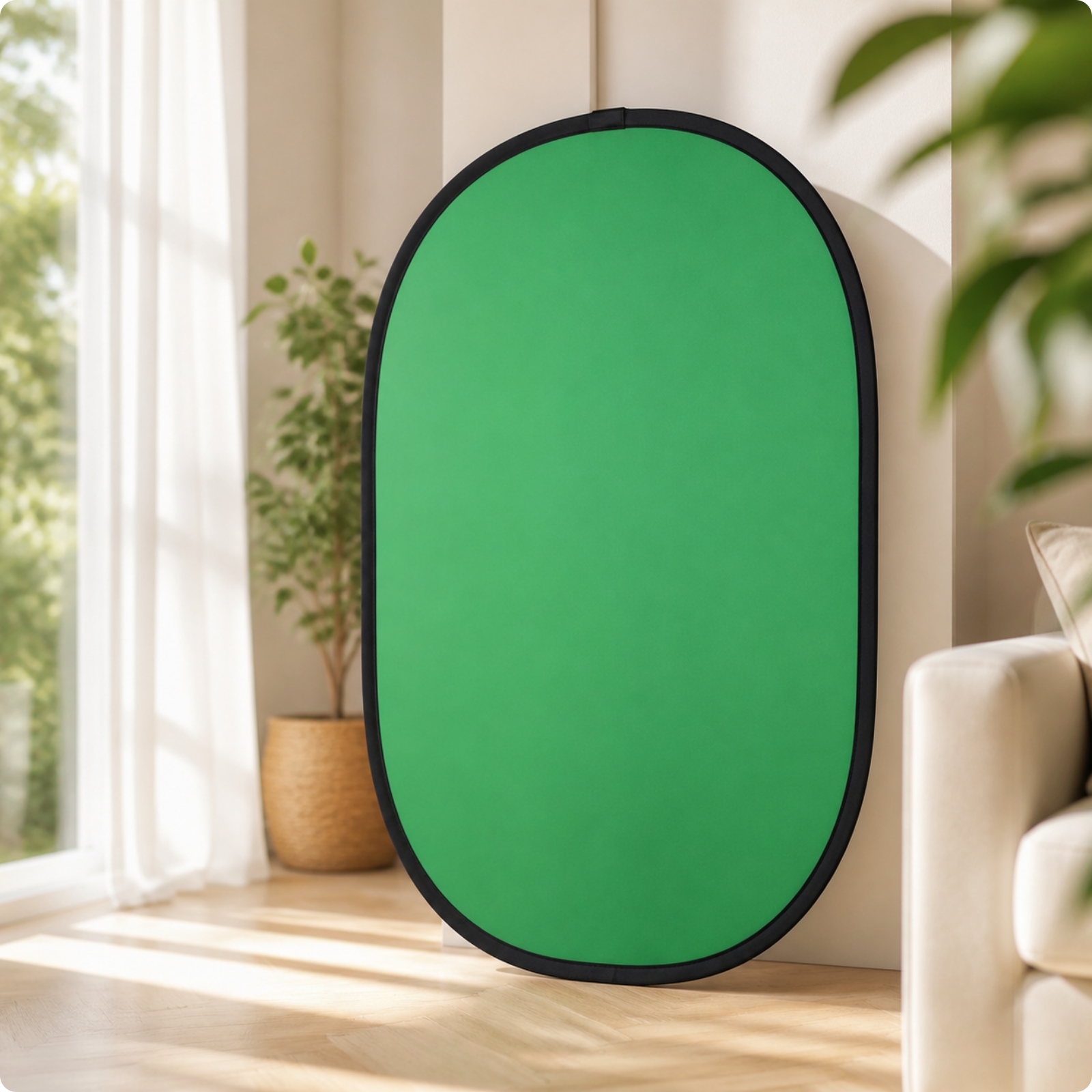 Green Screen Backdrop Board Wrinkle-Resistant Green Screen Lightweight