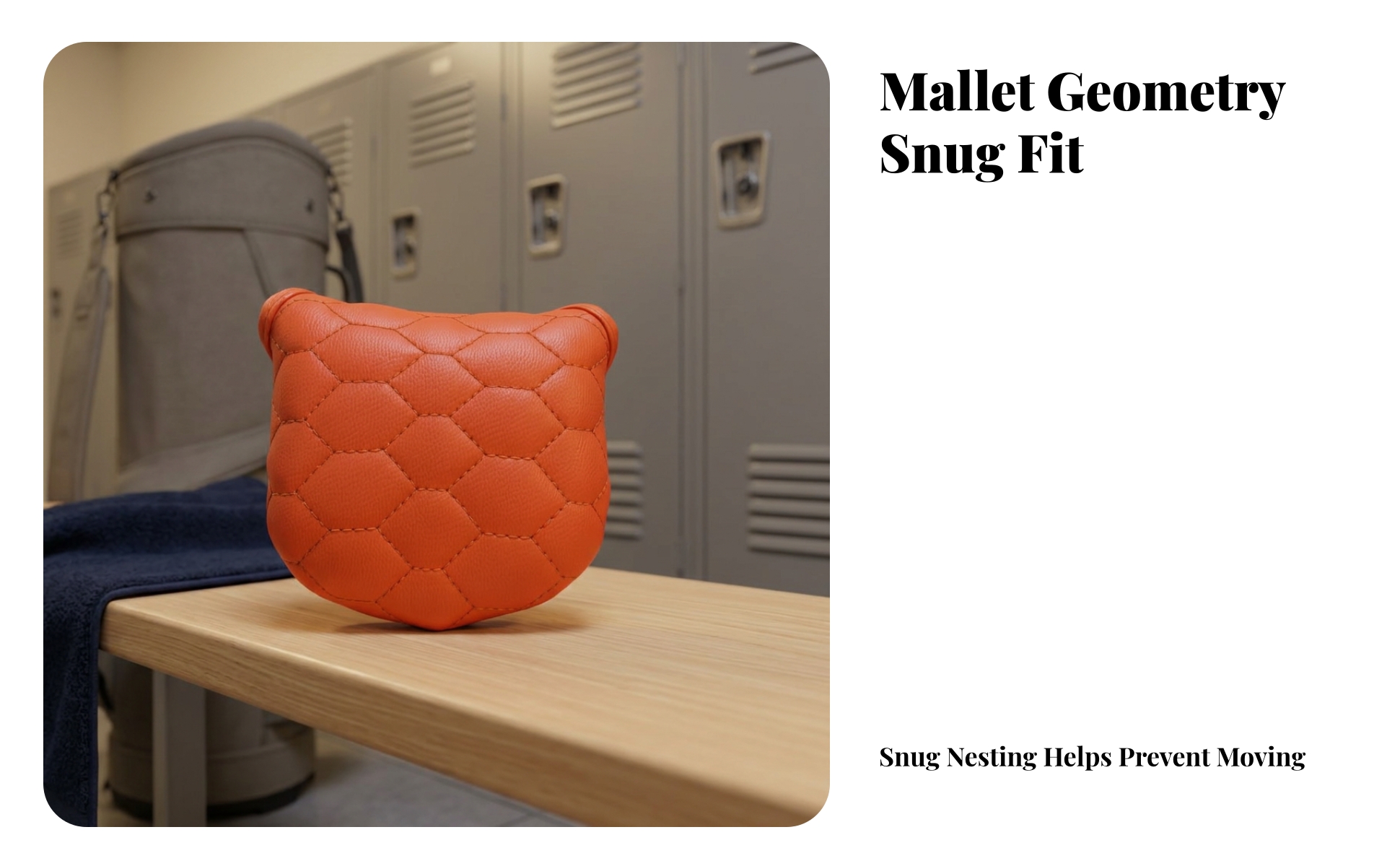 Mallet Putting Club Cover Quilted Mallet Putting Club Headcover Padded