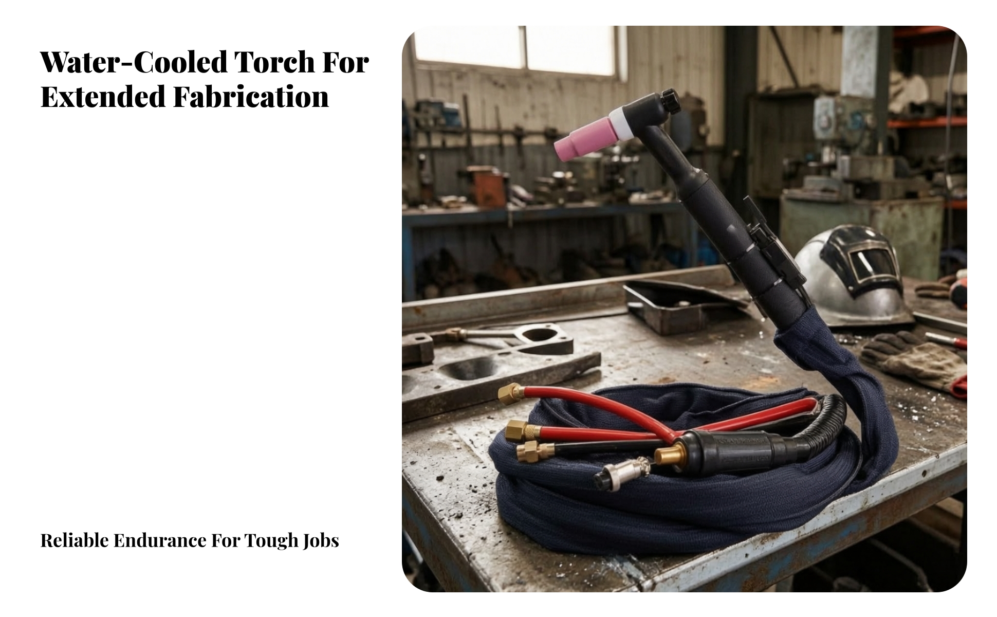 TIG Torch with Cable Assembly WP-18 TIG Torch with Cable Water-Cooled