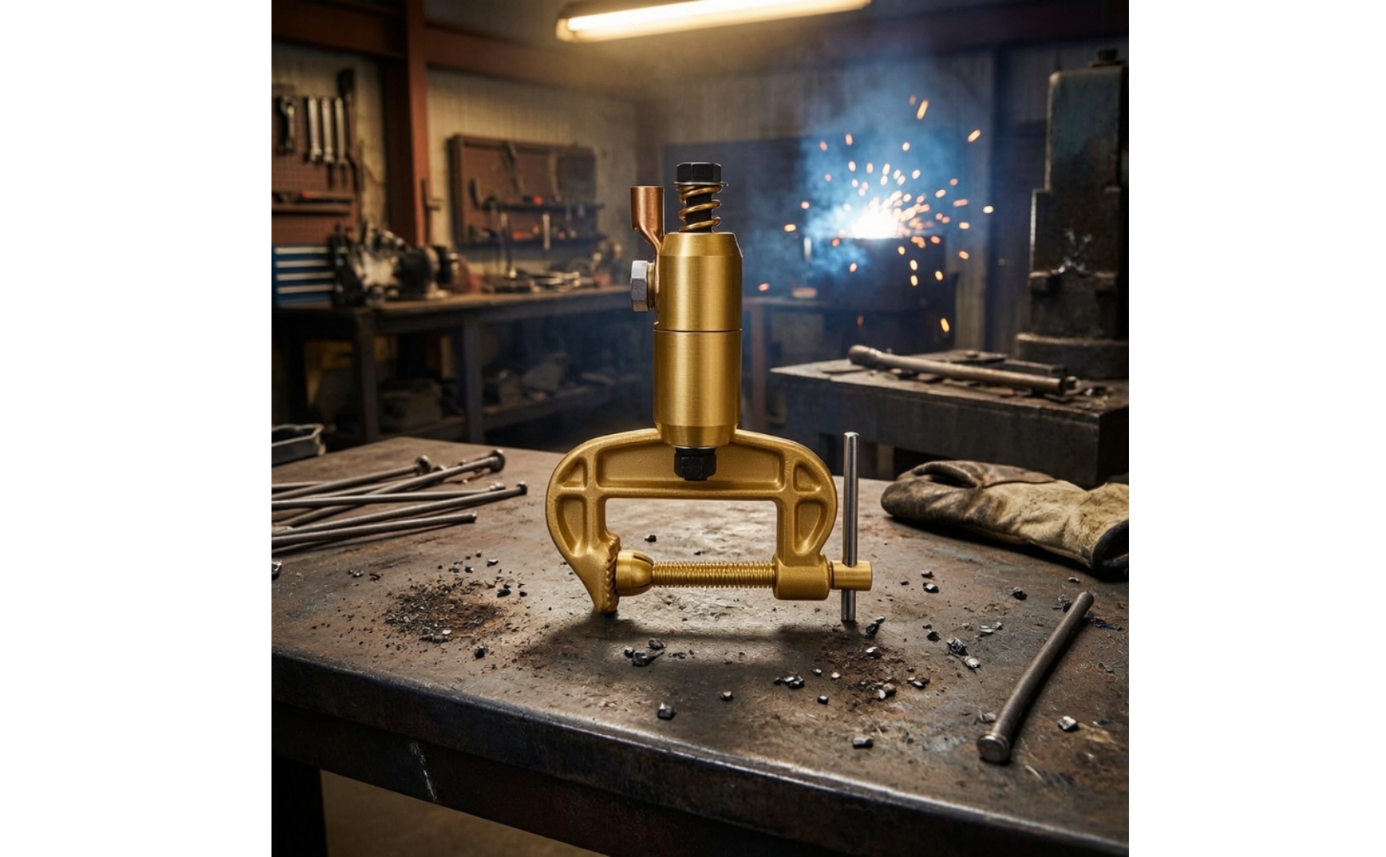 Rotary Welding Ground Clamp Heavy-Duty for Welders, Pipefitters