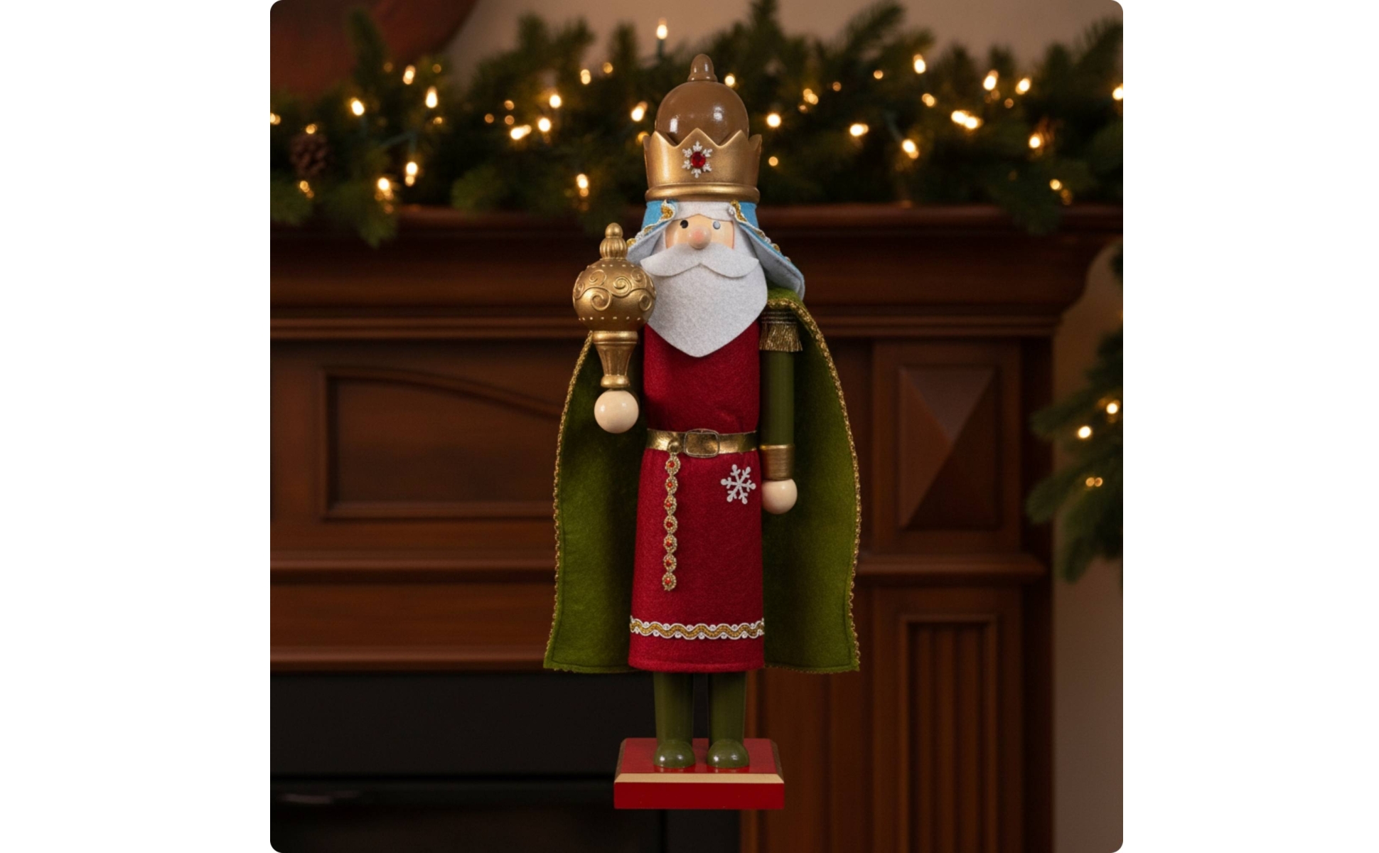 Wise Man Nutcracker Handmade Nutcracker Figurine Traditional for Collectors