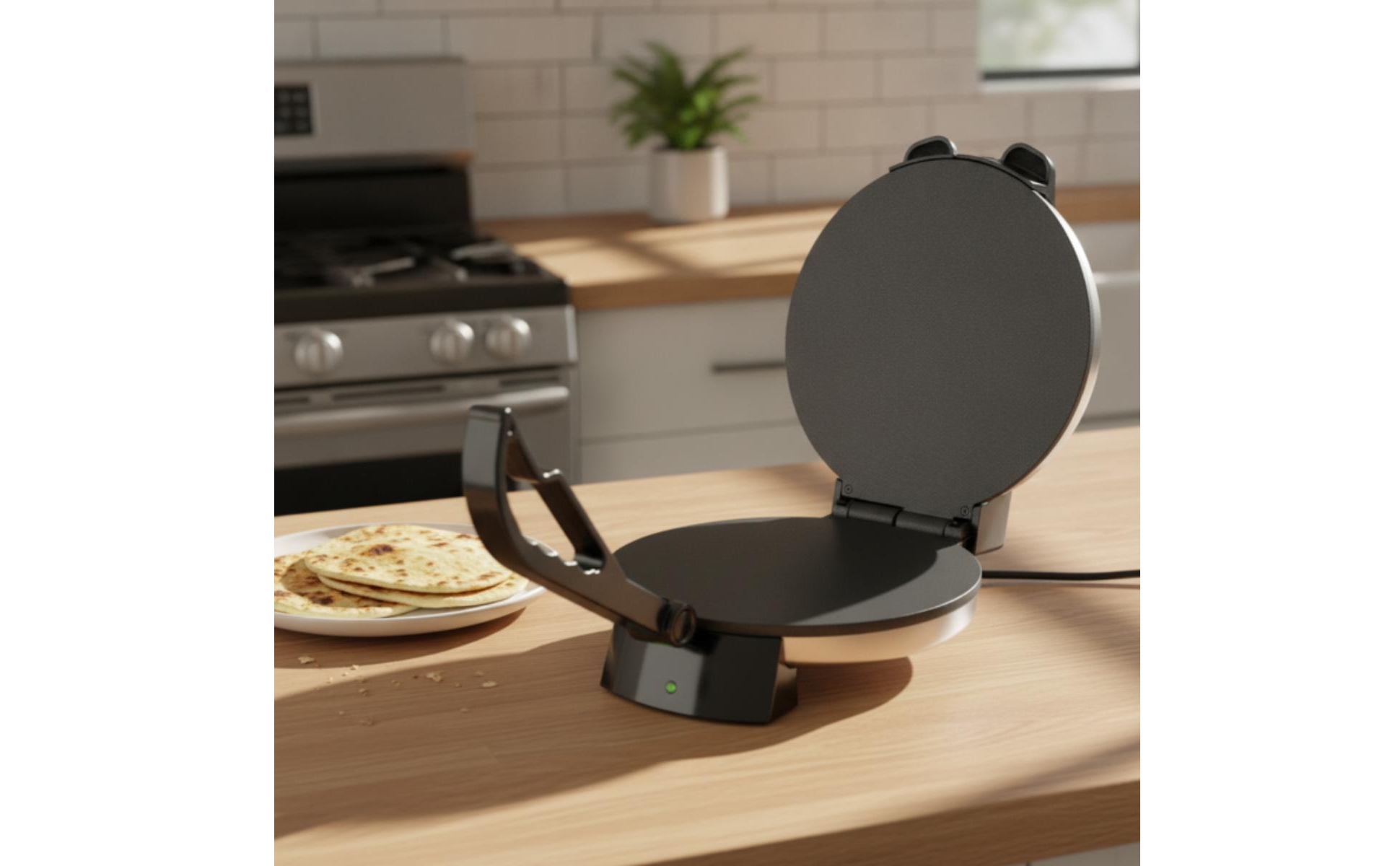 Crepe Maker Elektrisch Fladenbrot Maker Antihaftbeschichtet für Küche